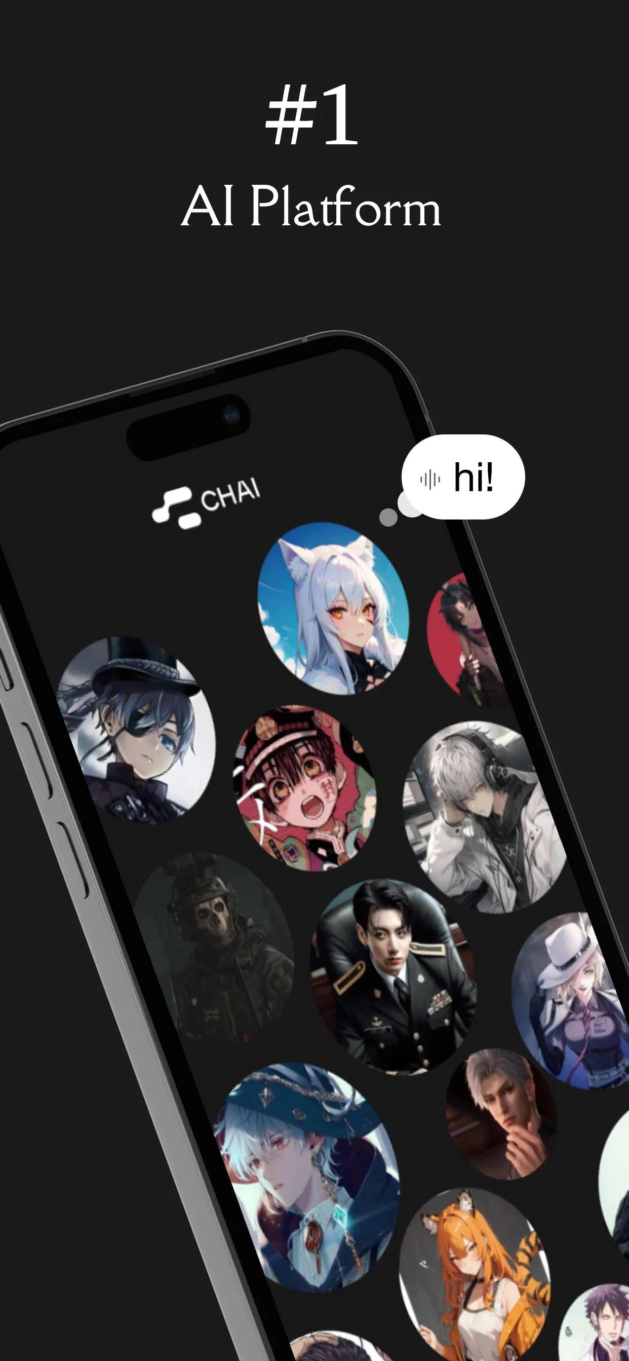 CHAI: Social AI Platform- Chat iphone screenshot 1