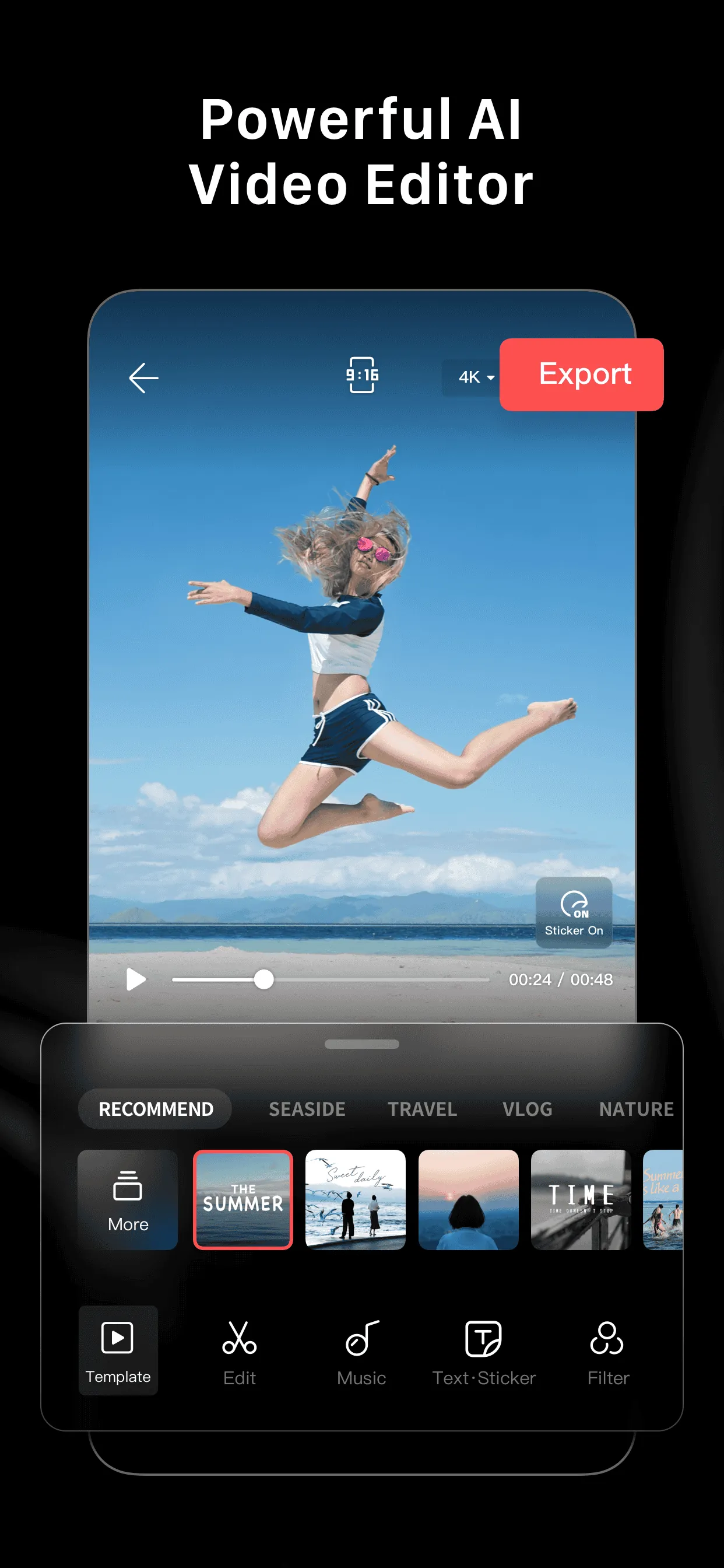 LightCut - AI Video Editor iphone screenshot 1