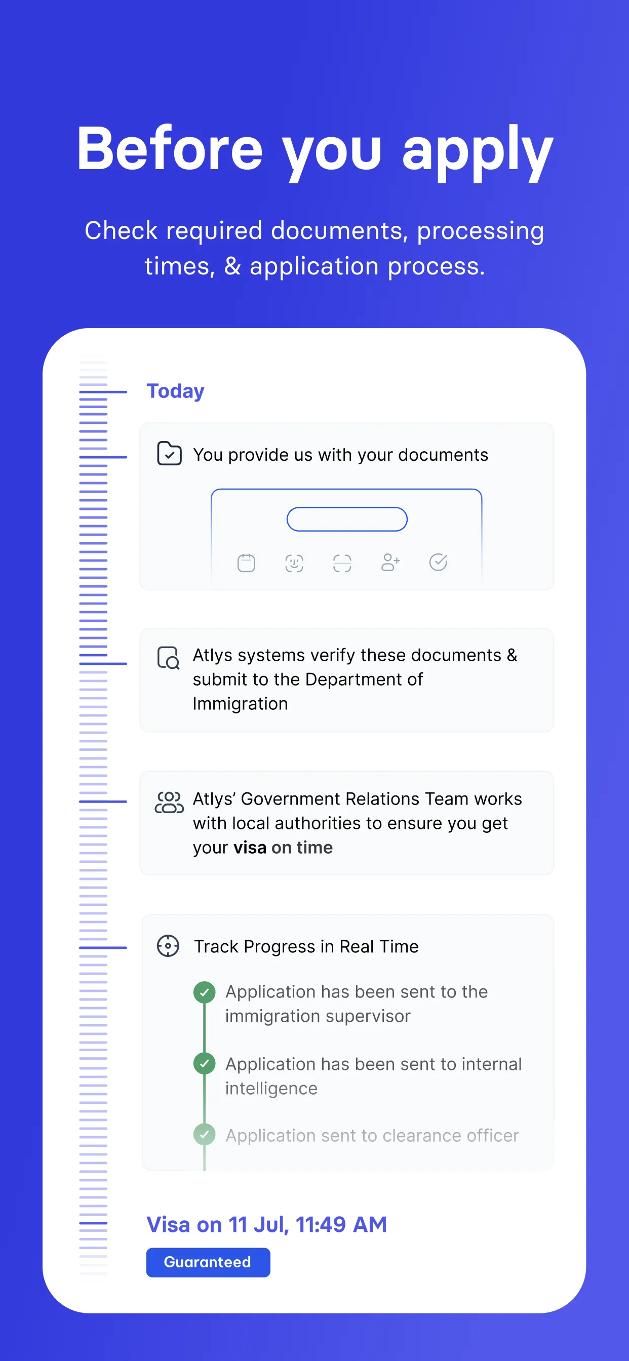 Atlys - Visas on Time iphone screenshot 2