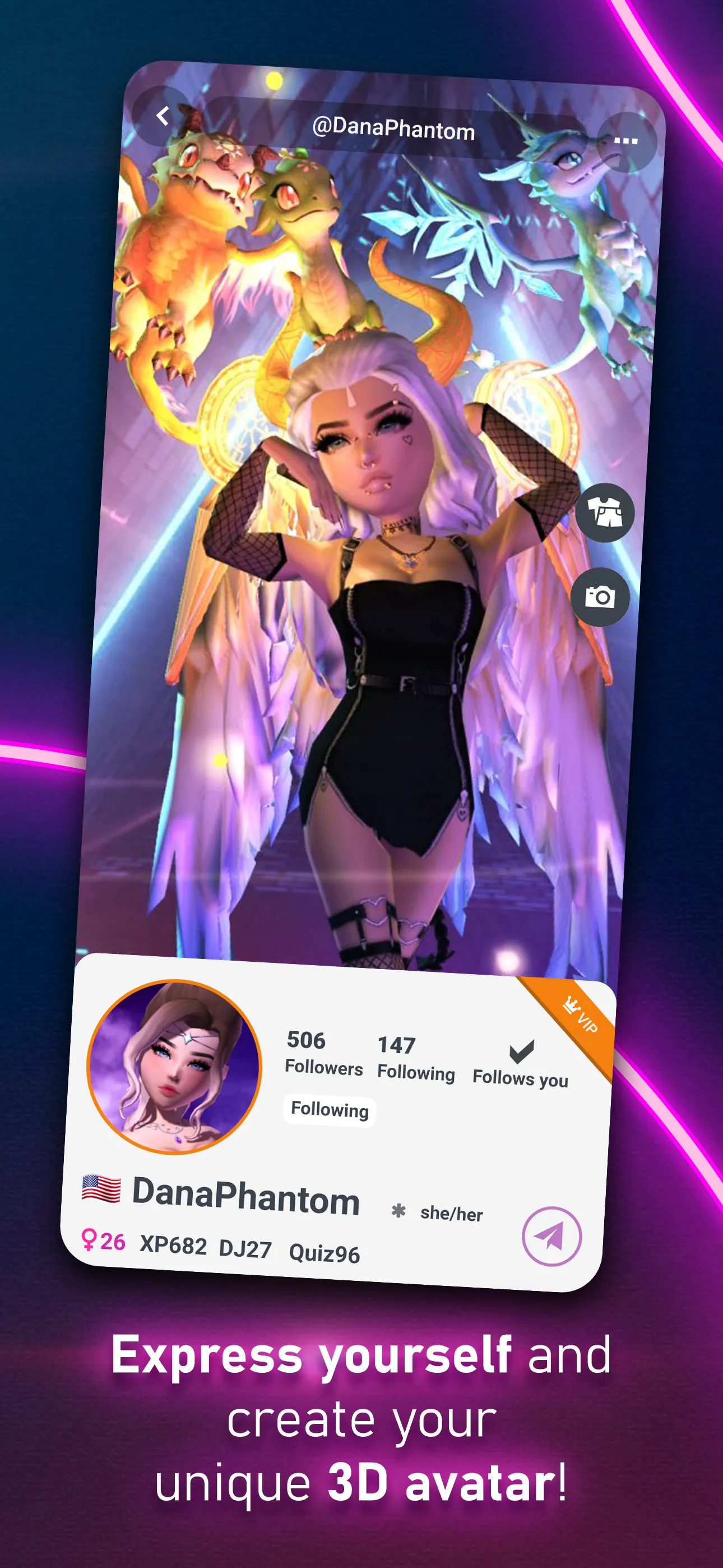 Club Cooee - 3D Avatar Chat iphone screenshot 2