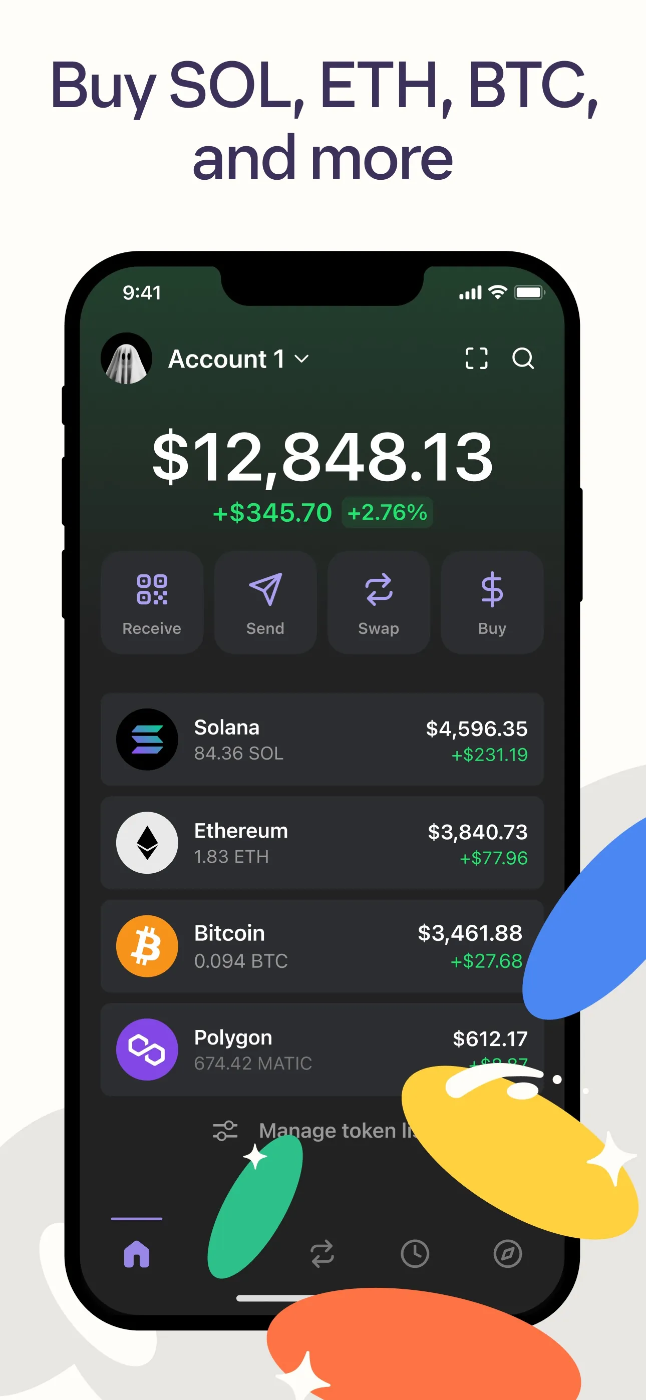 Phantom - Crypto Wallet iphone screenshot 1