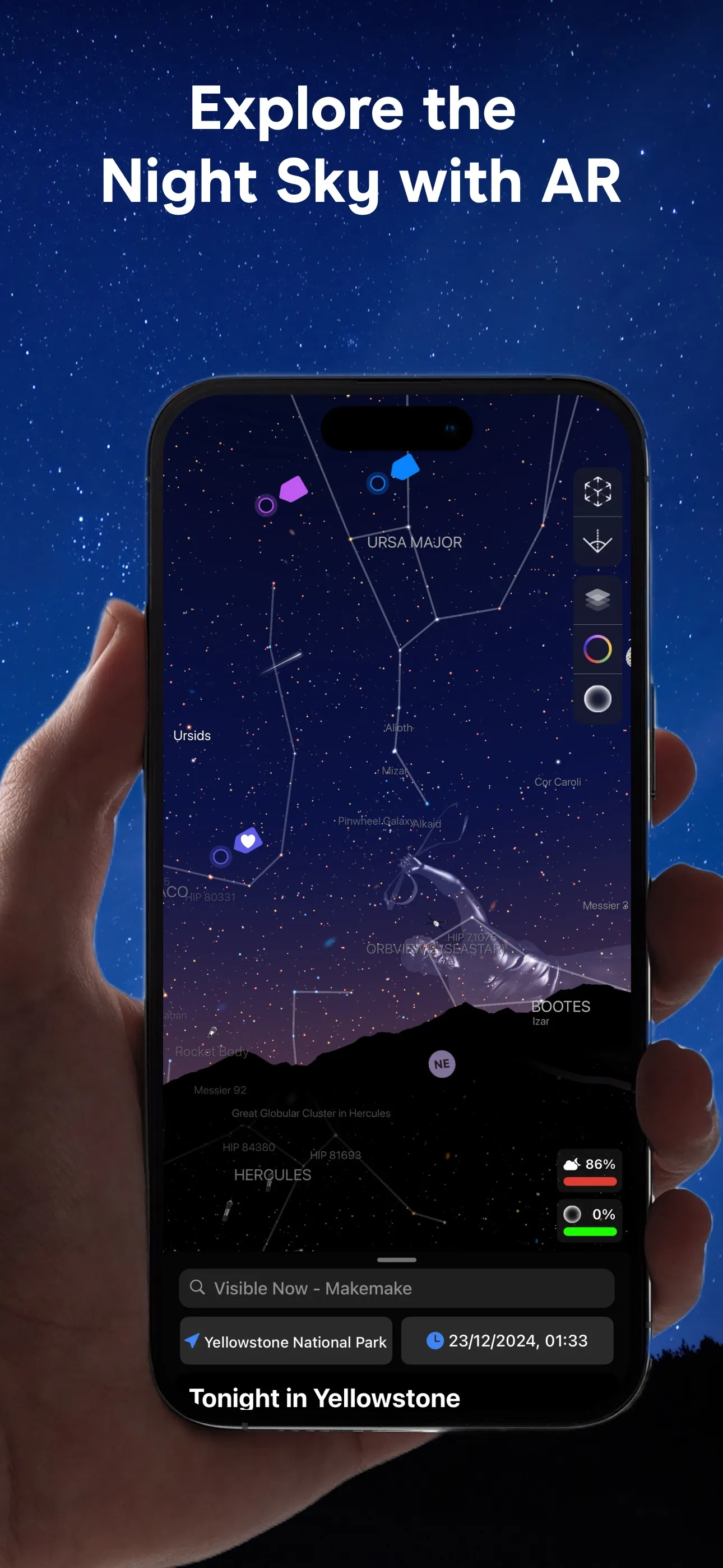 Night Sky iphone screenshot 1