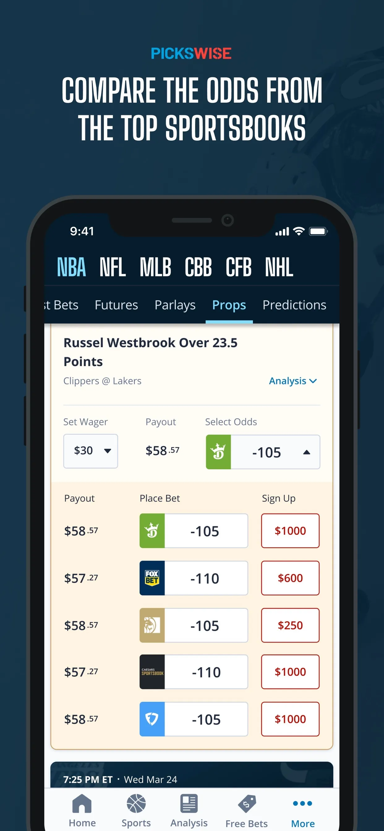 Pickswise Sports Betting iphone screenshot 6