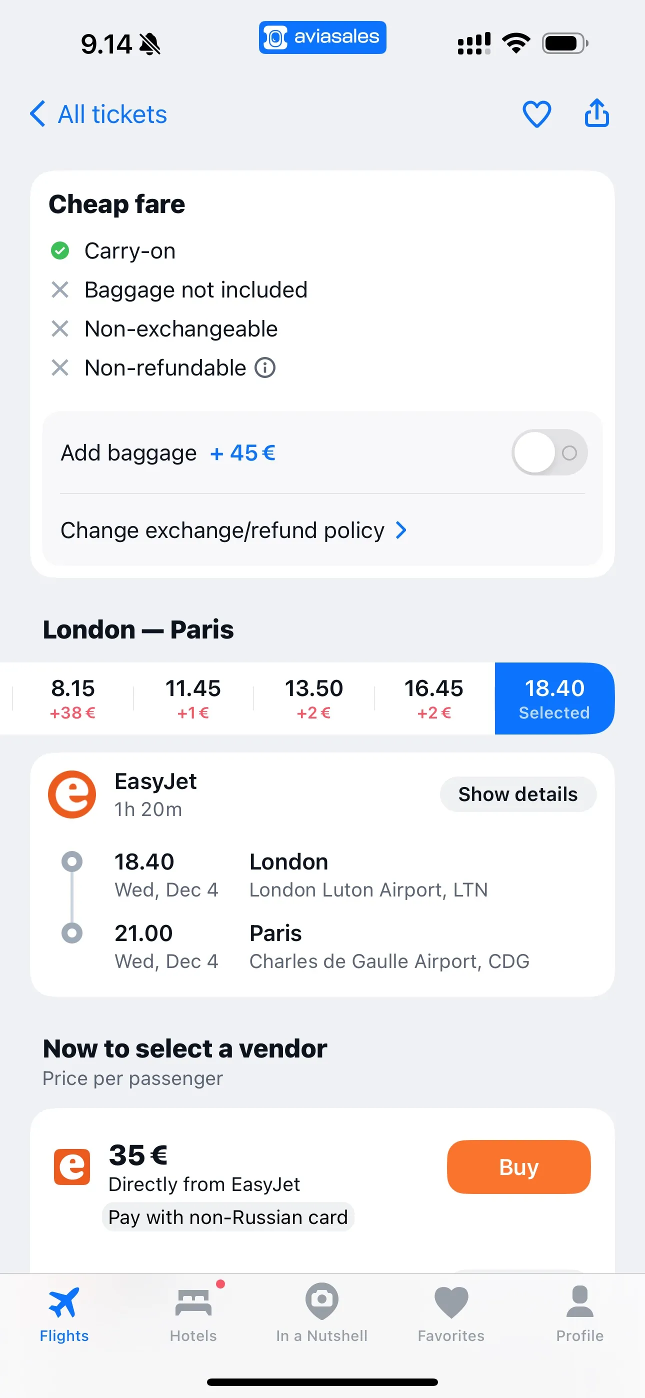 Aviasales — Book cheap flights iphone screenshot 8