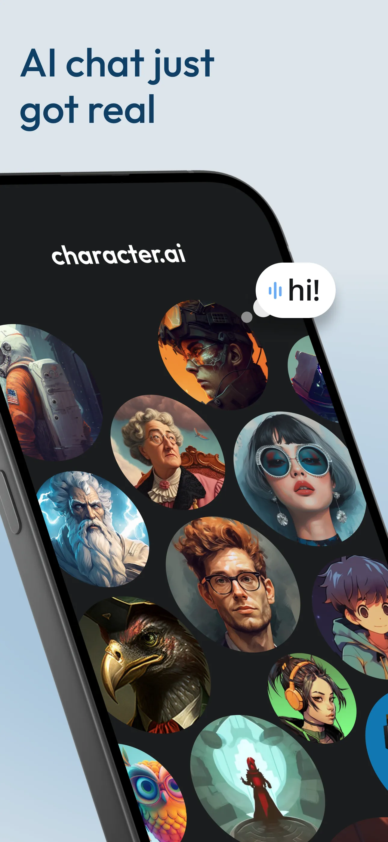Character AI: Chat, Talk, Text iphone screenshot 1