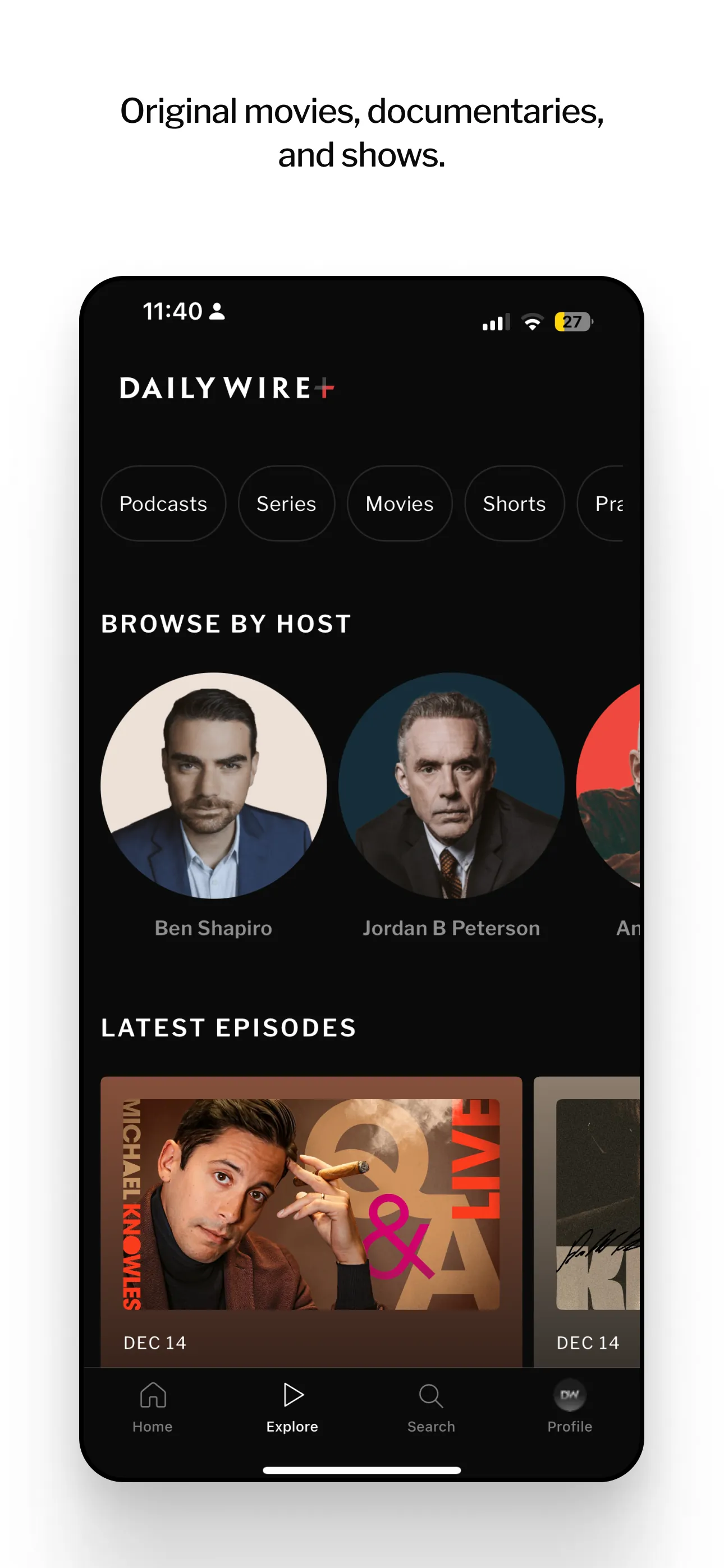 DailyWire+ iphone screenshot 2