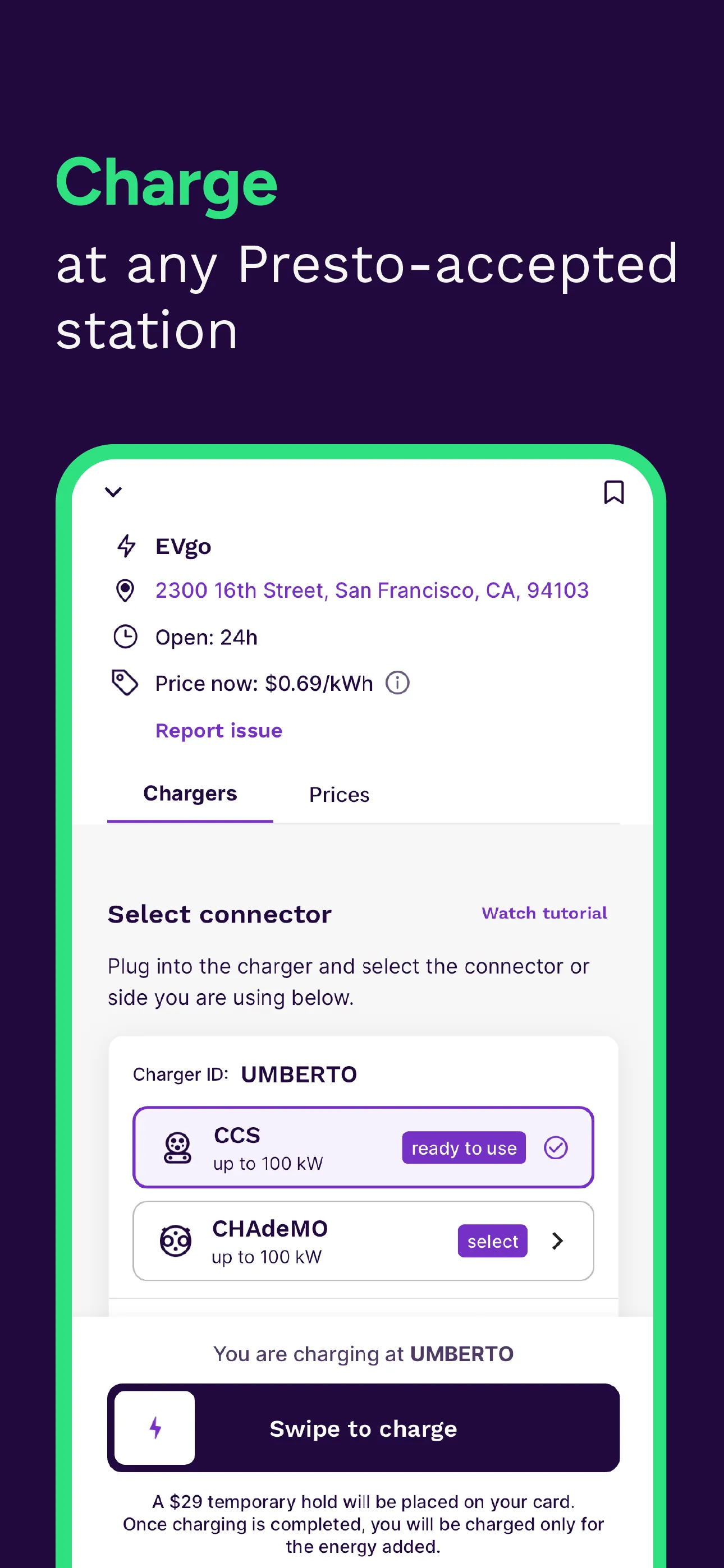 Presto - EV Charging Stations iphone screenshot 3