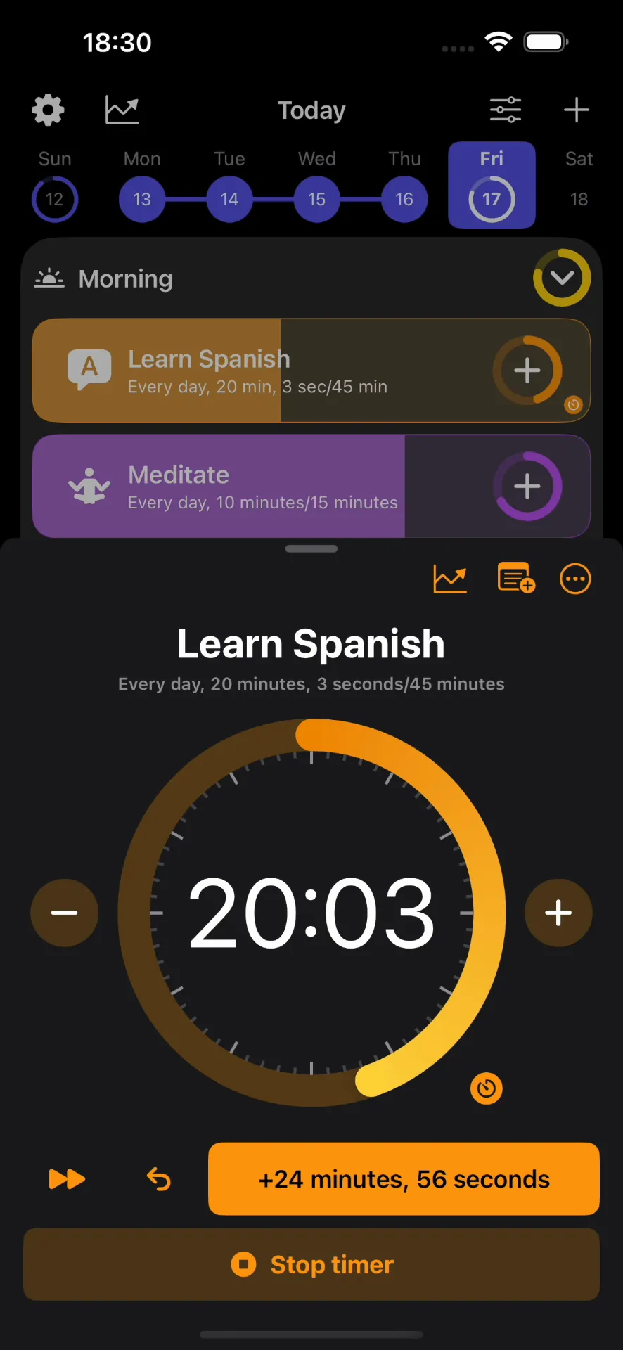 Grit: Daily Habit Tracker iphone screenshot 1