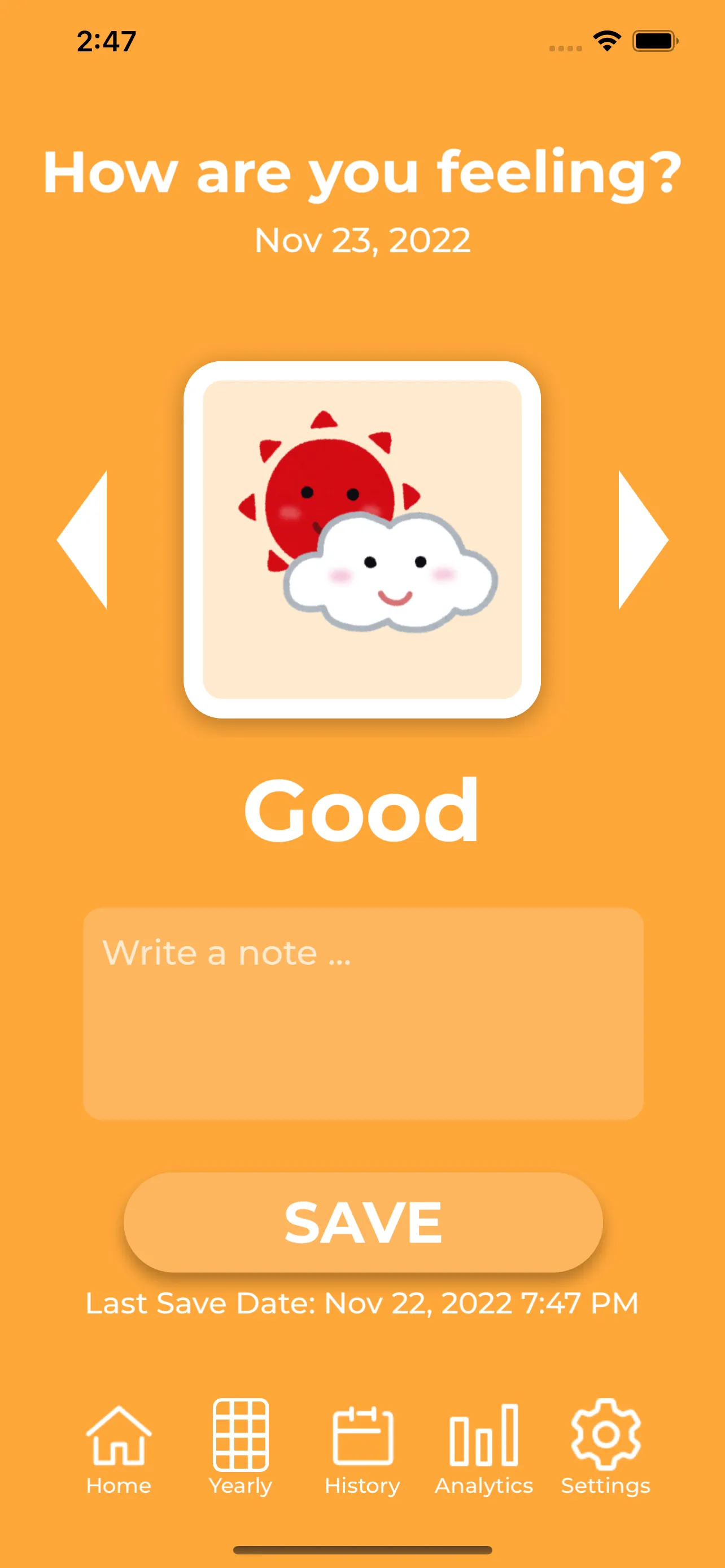 Mood-Tracker iphone screenshot 7