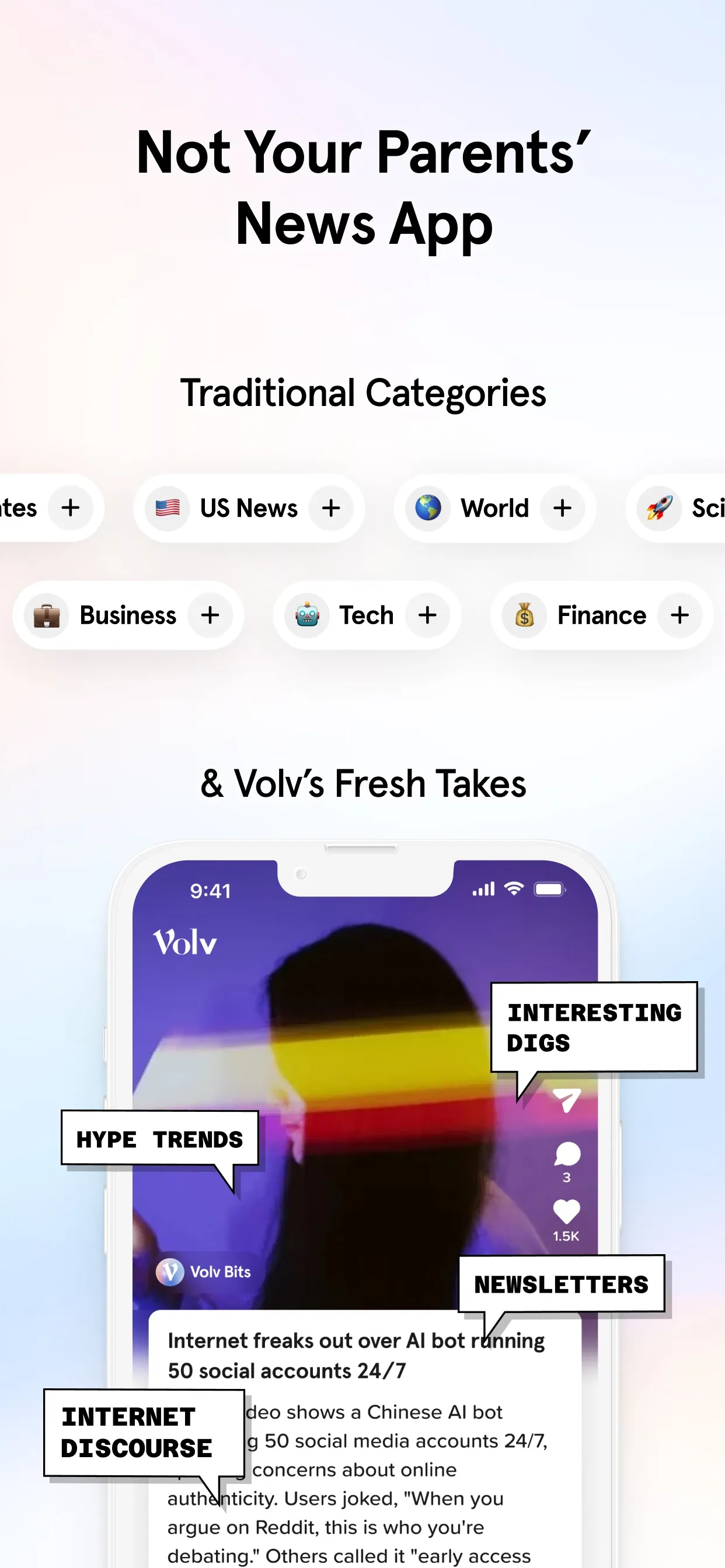 Volv - Curated 9-Second News iphone screenshot 4