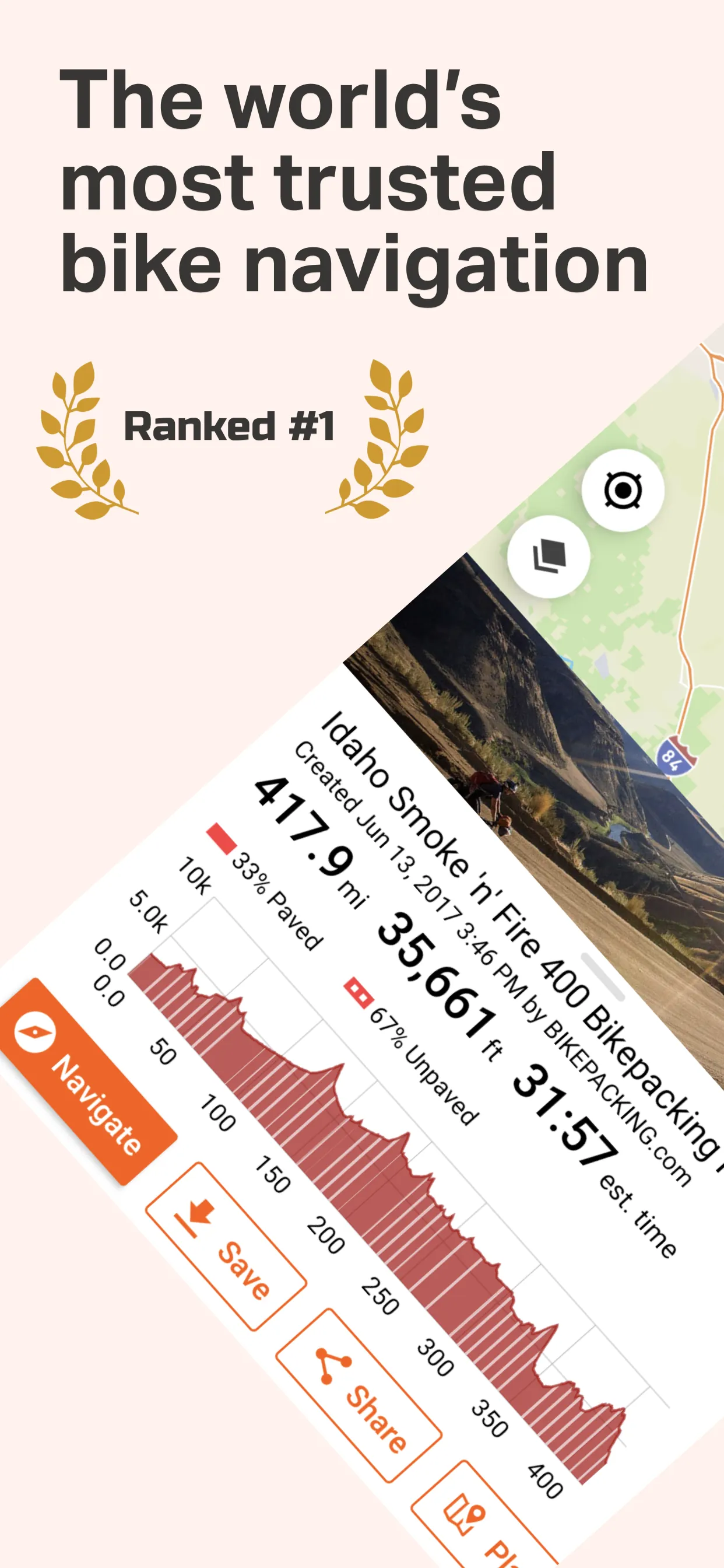 Ride with GPS: Bike Navigation iphone screenshot 1