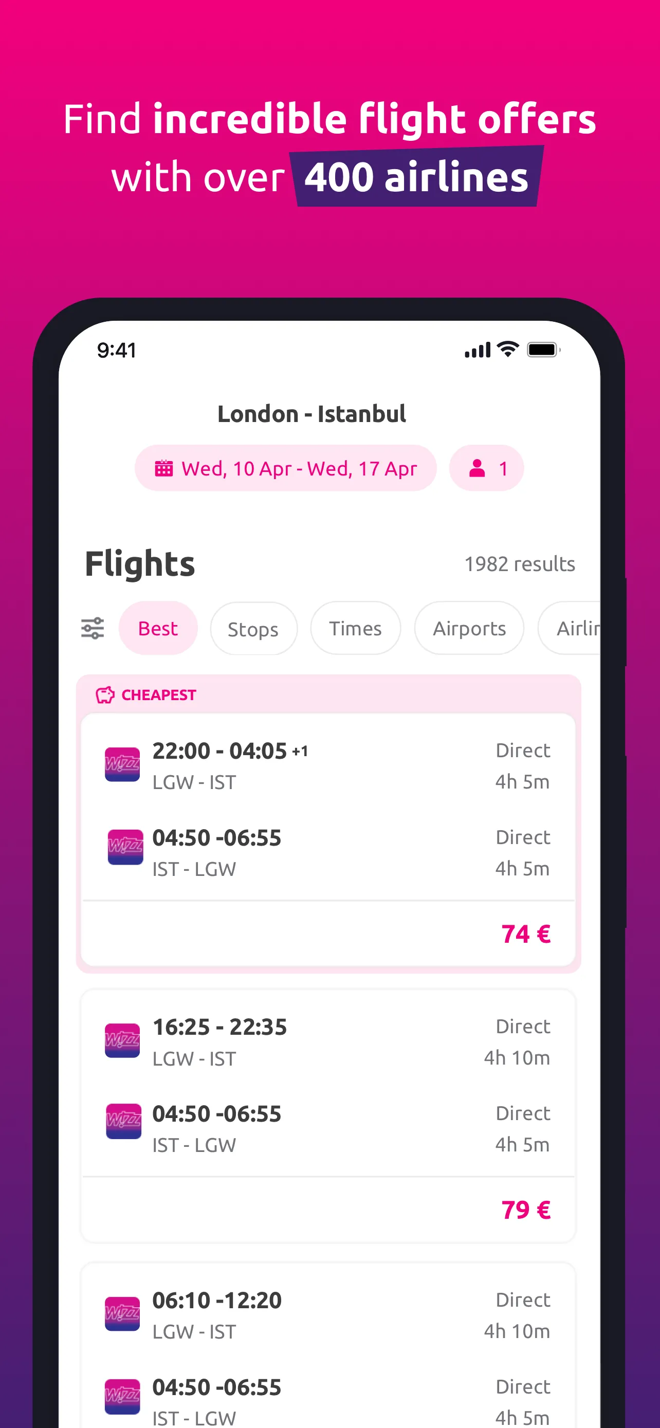 lastminute.com - Travel Deals iphone screenshot 4