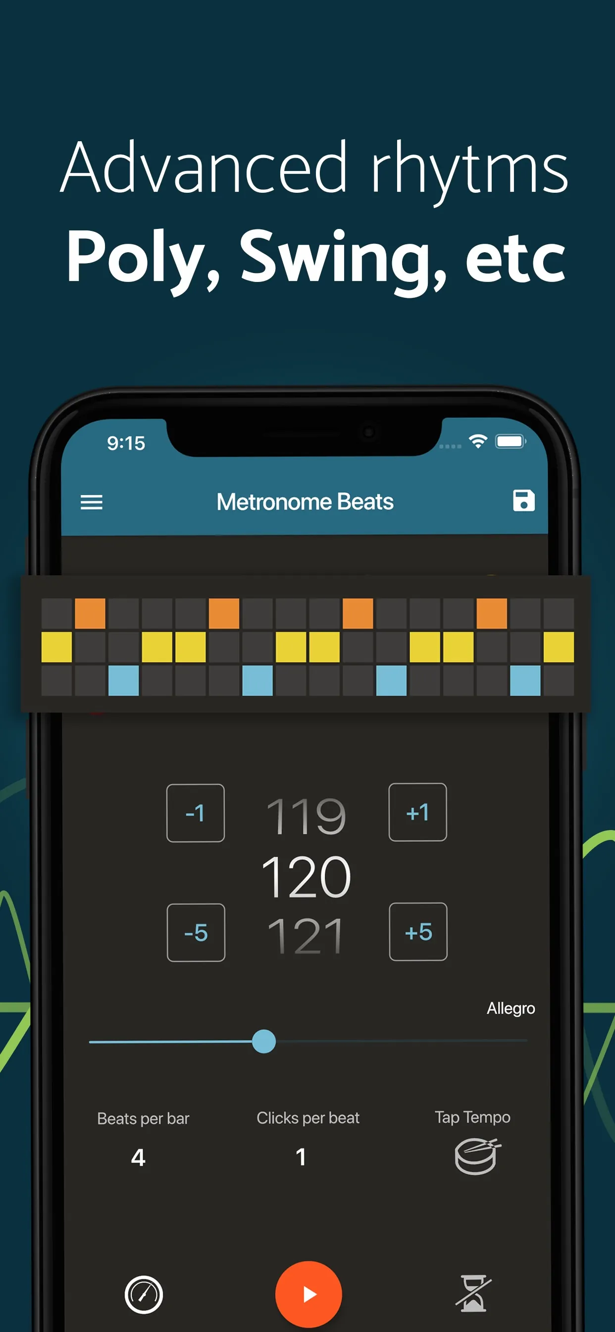 Metronome beats: BPM counter iphone screenshot 7