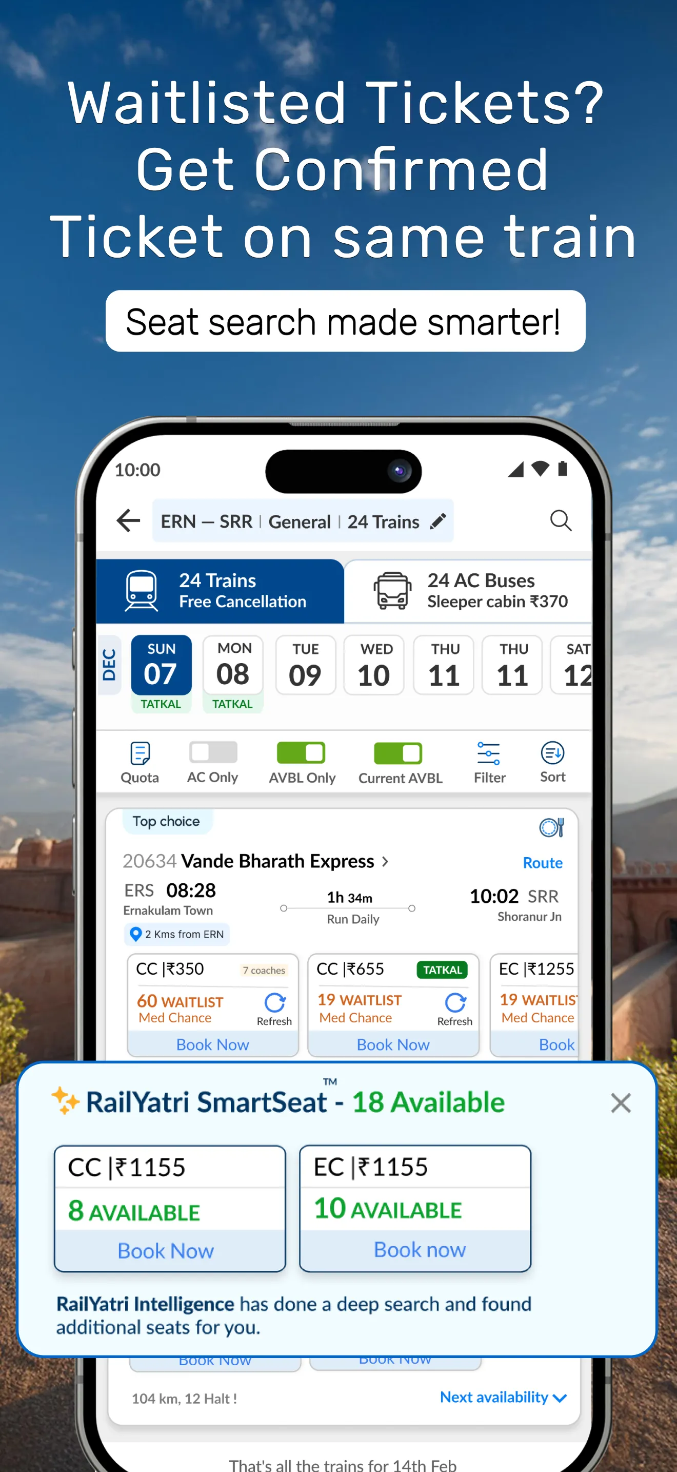 Train Ticket App : RailYatri iphone screenshot 2