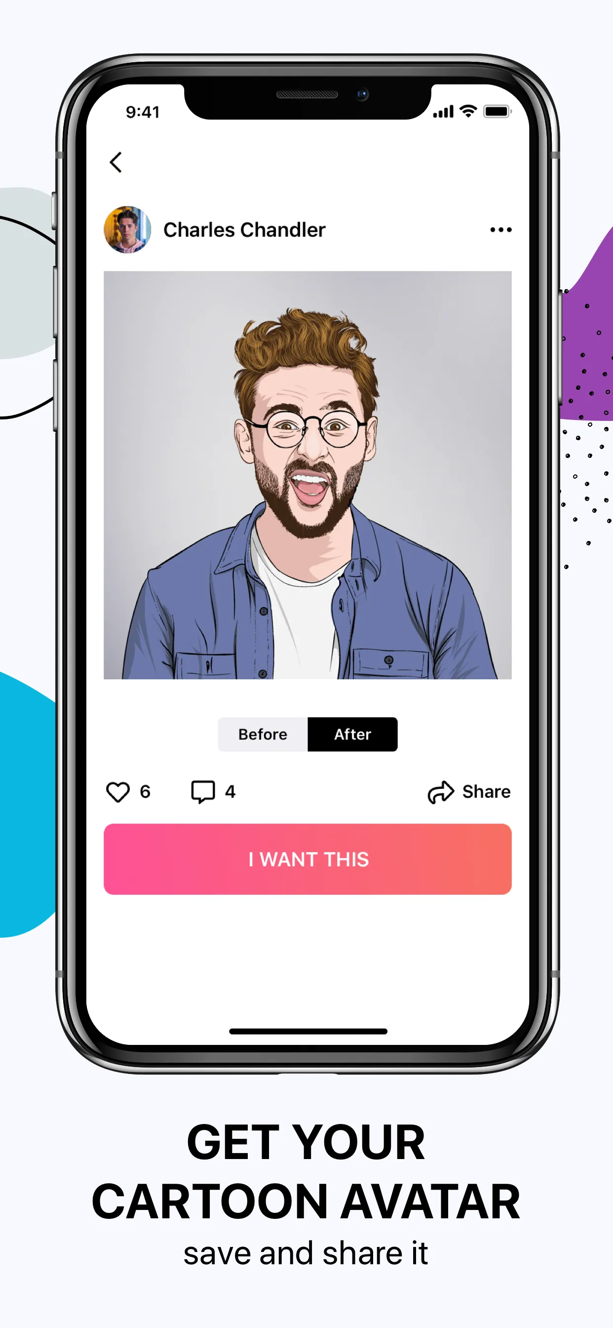 Cartoon Yourself - Mecartoon iphone screenshot 2