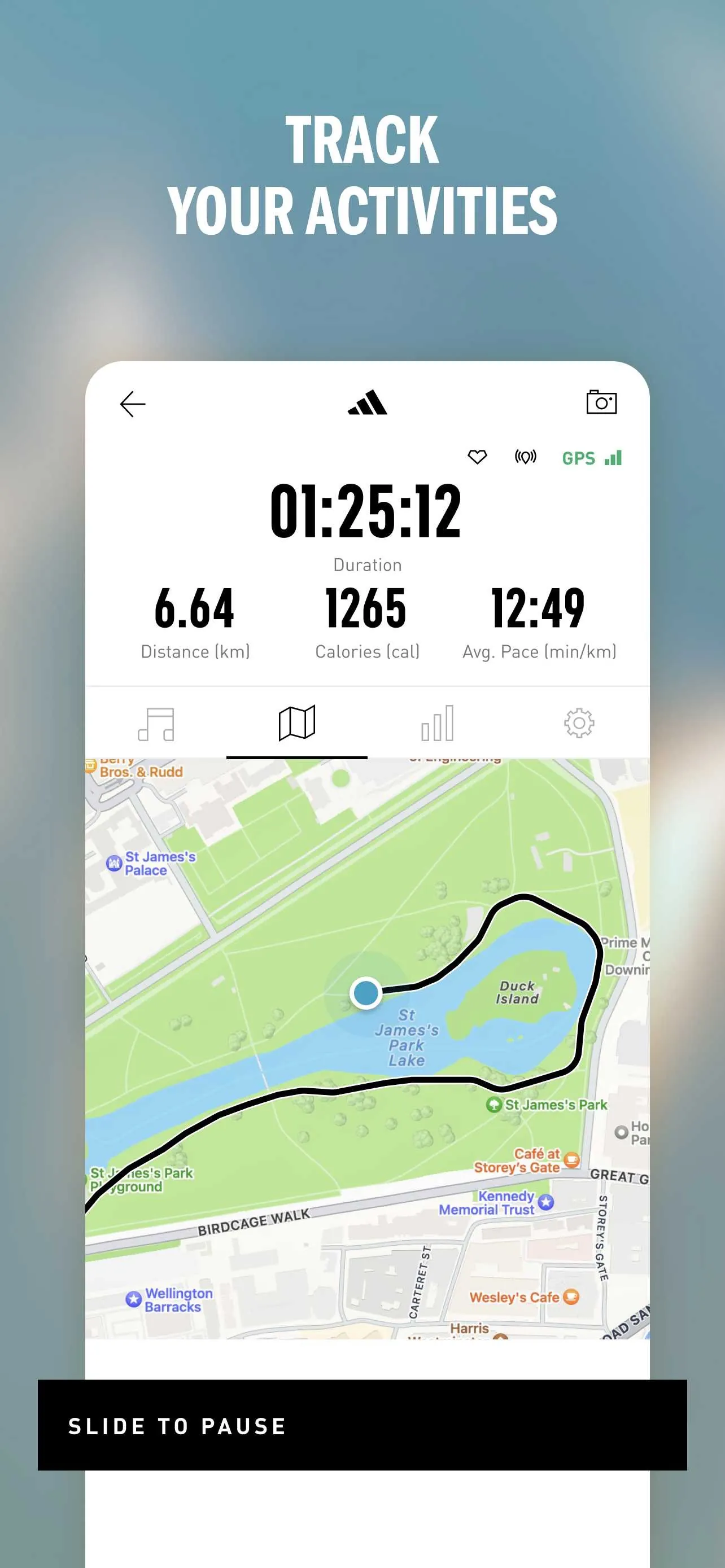 adidas Running: Run tracker iphone screenshot 1