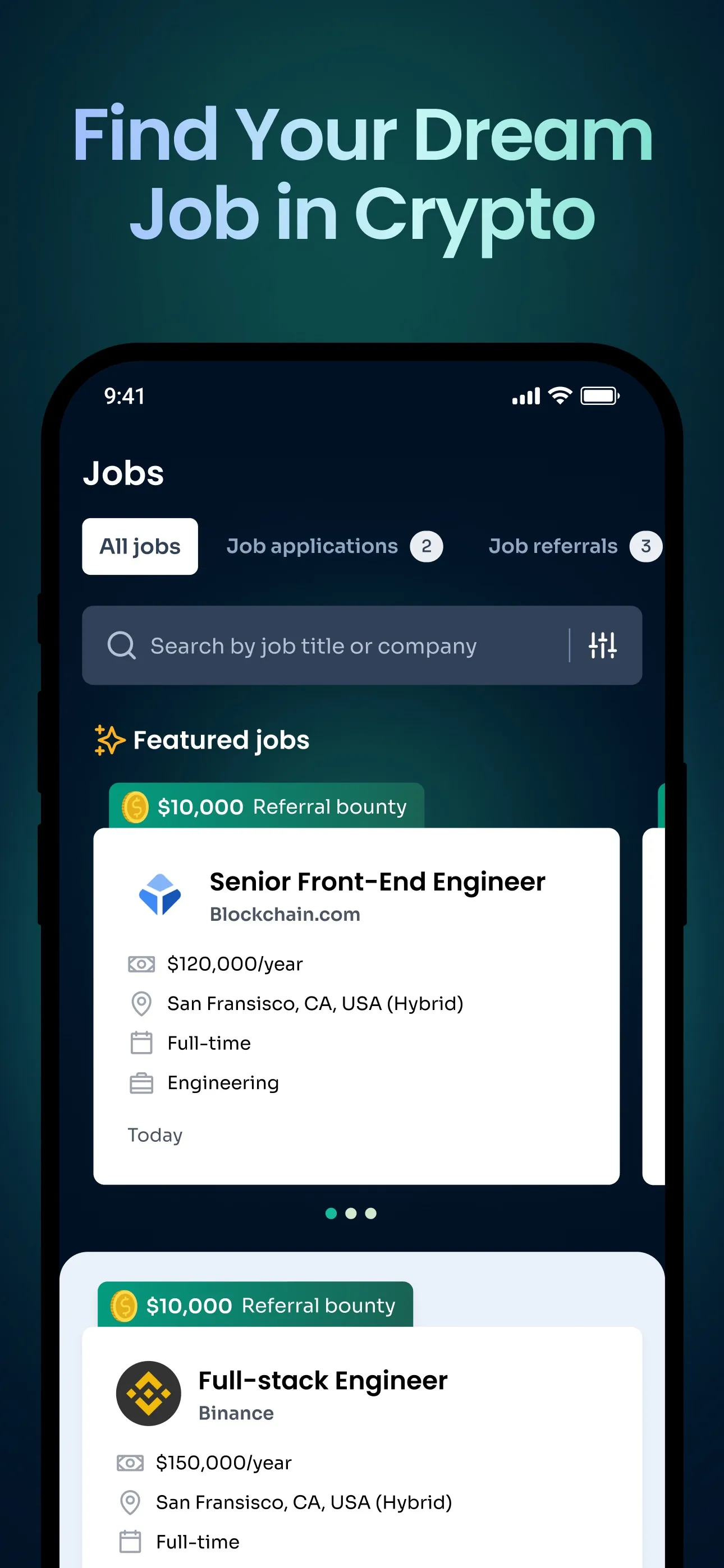 Bondex: Web3 jobs & community iphone screenshot 2