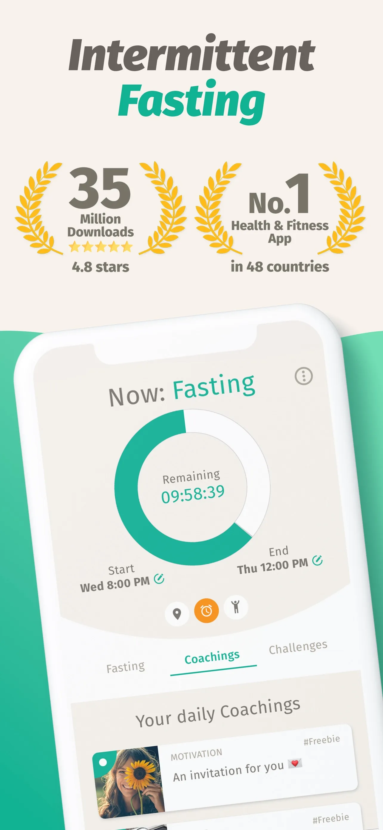 BodyFast: Intermittent Fasting iphone screenshot 1