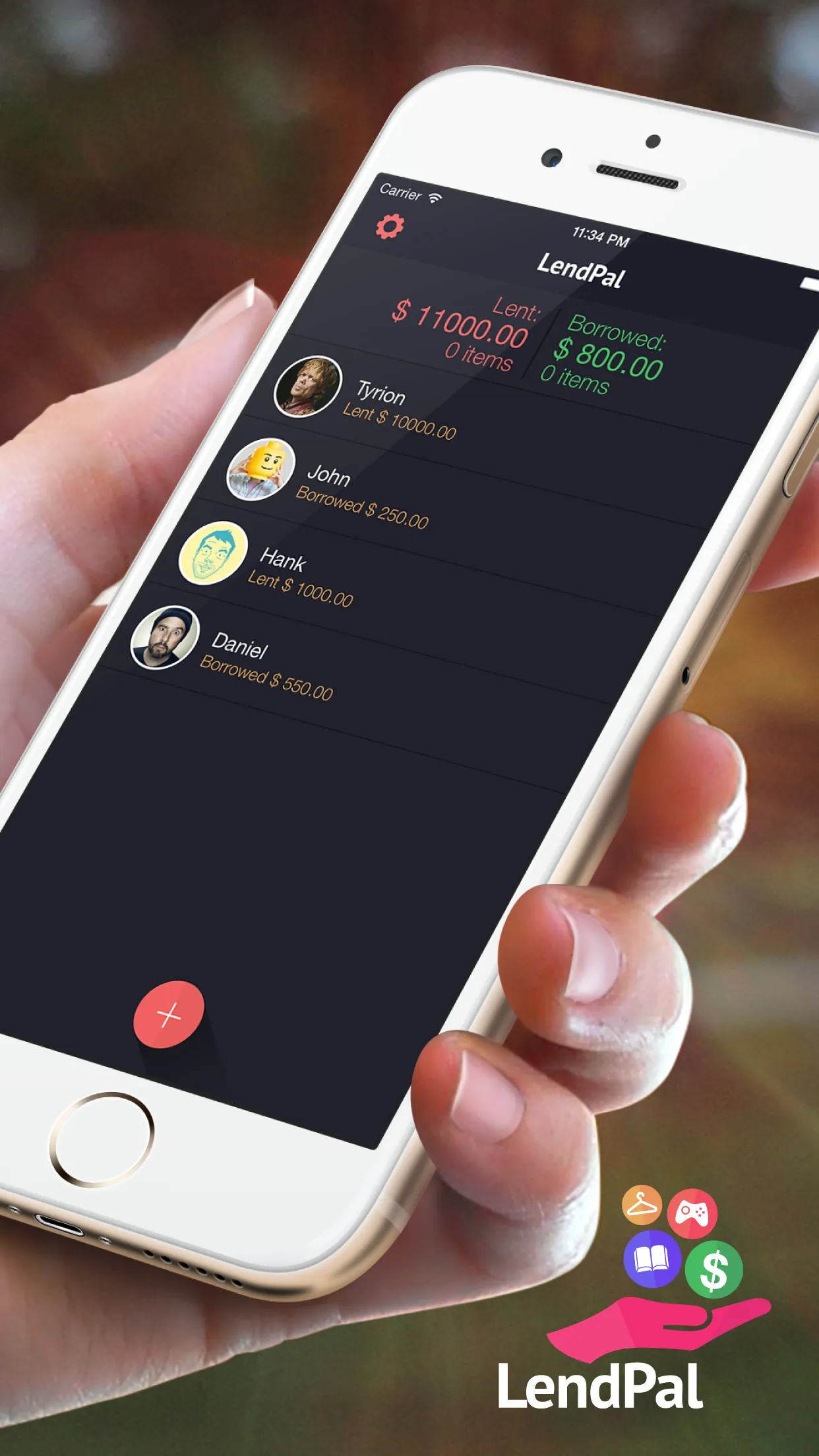 LendPal - Borrow & Lend Money + Items to Friends iphone screenshot 2