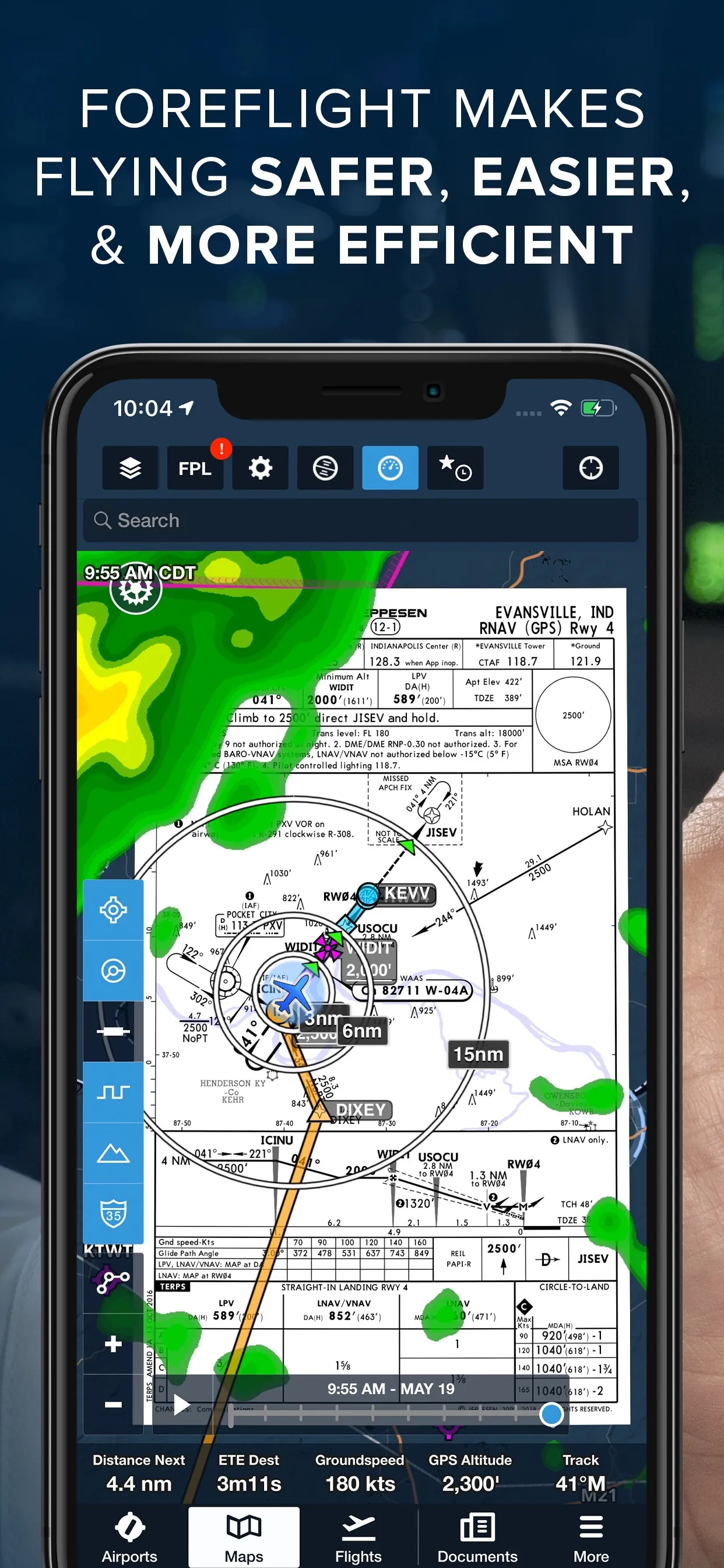 ForeFlight Mobile EFB iphone screenshot 1