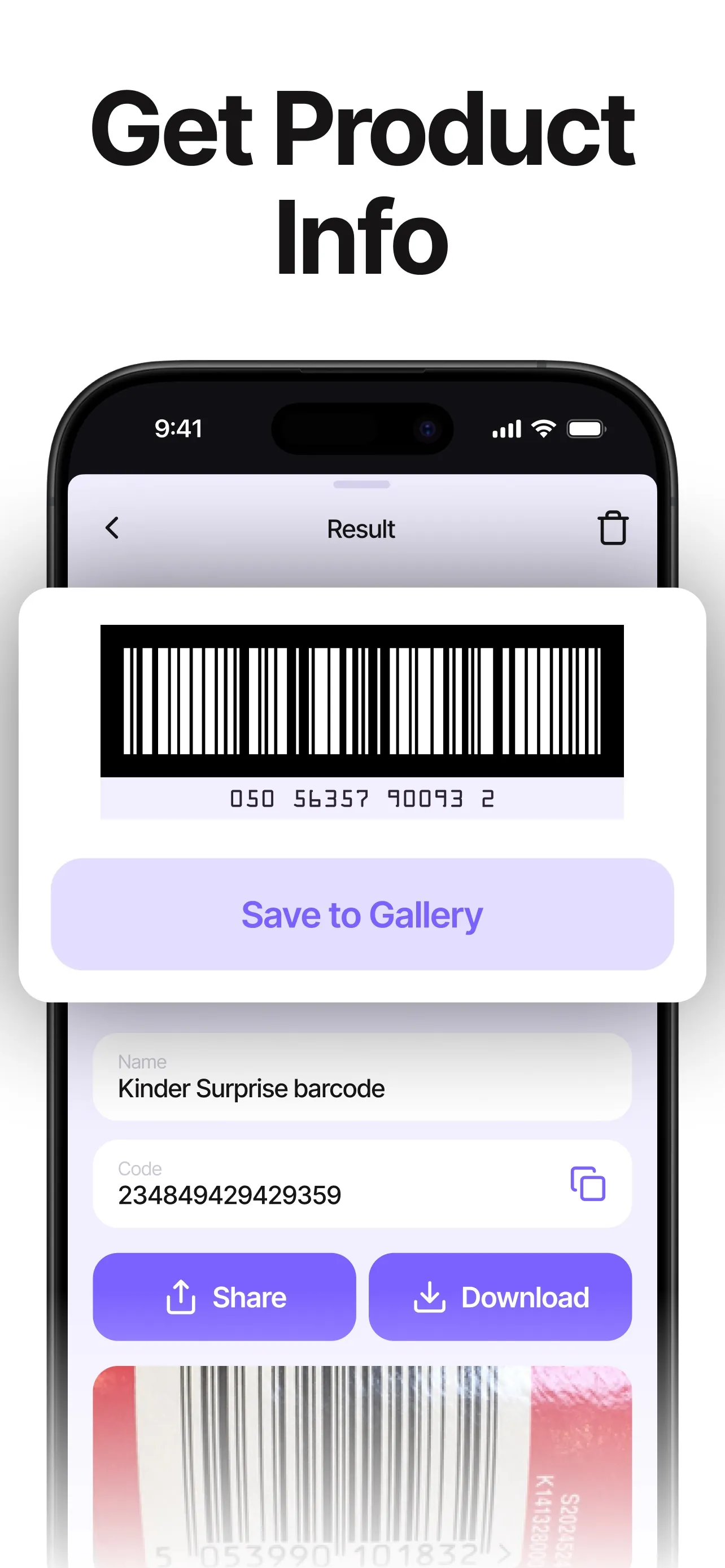 Barcode Scanner, QR Reader iphone screenshot 3