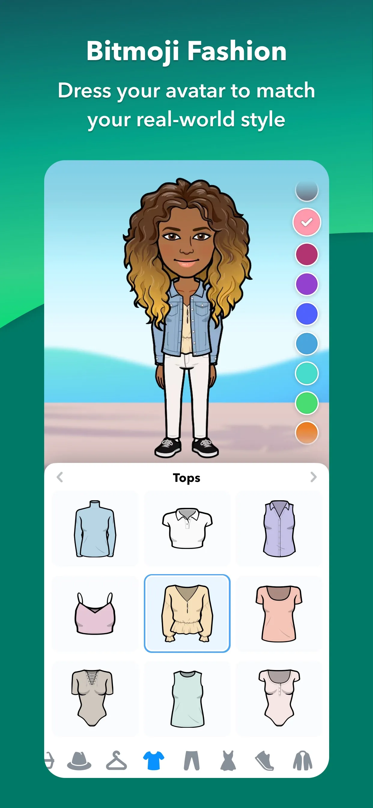 Bitmoji iphone screenshot 3