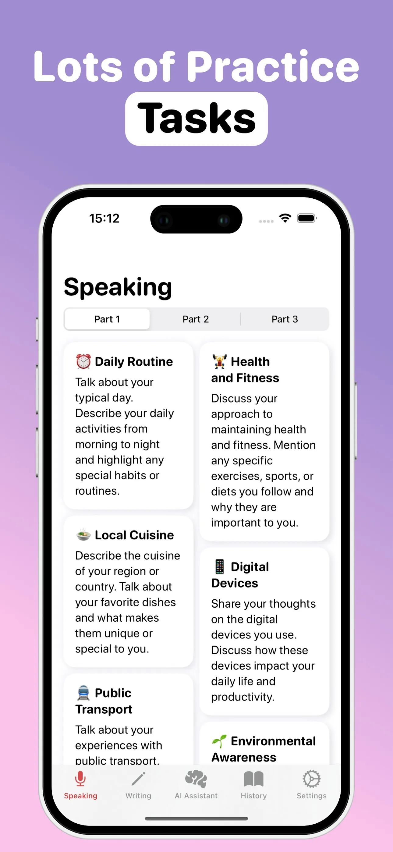 IELTS－Speaking・Writing・Reading iphone screenshot 4