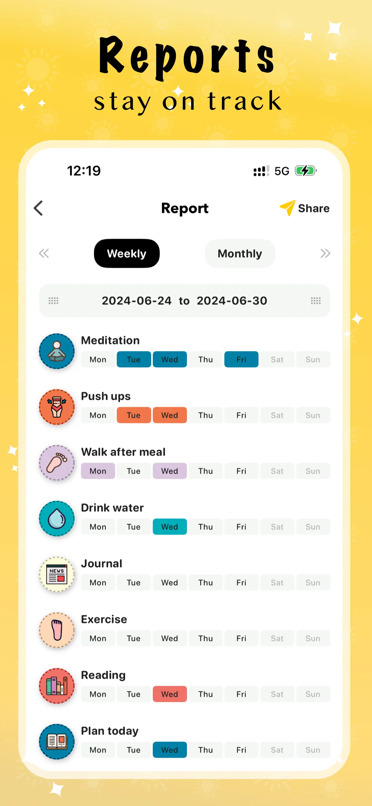 ShineDay - Habit Tracker iphone screenshot 4