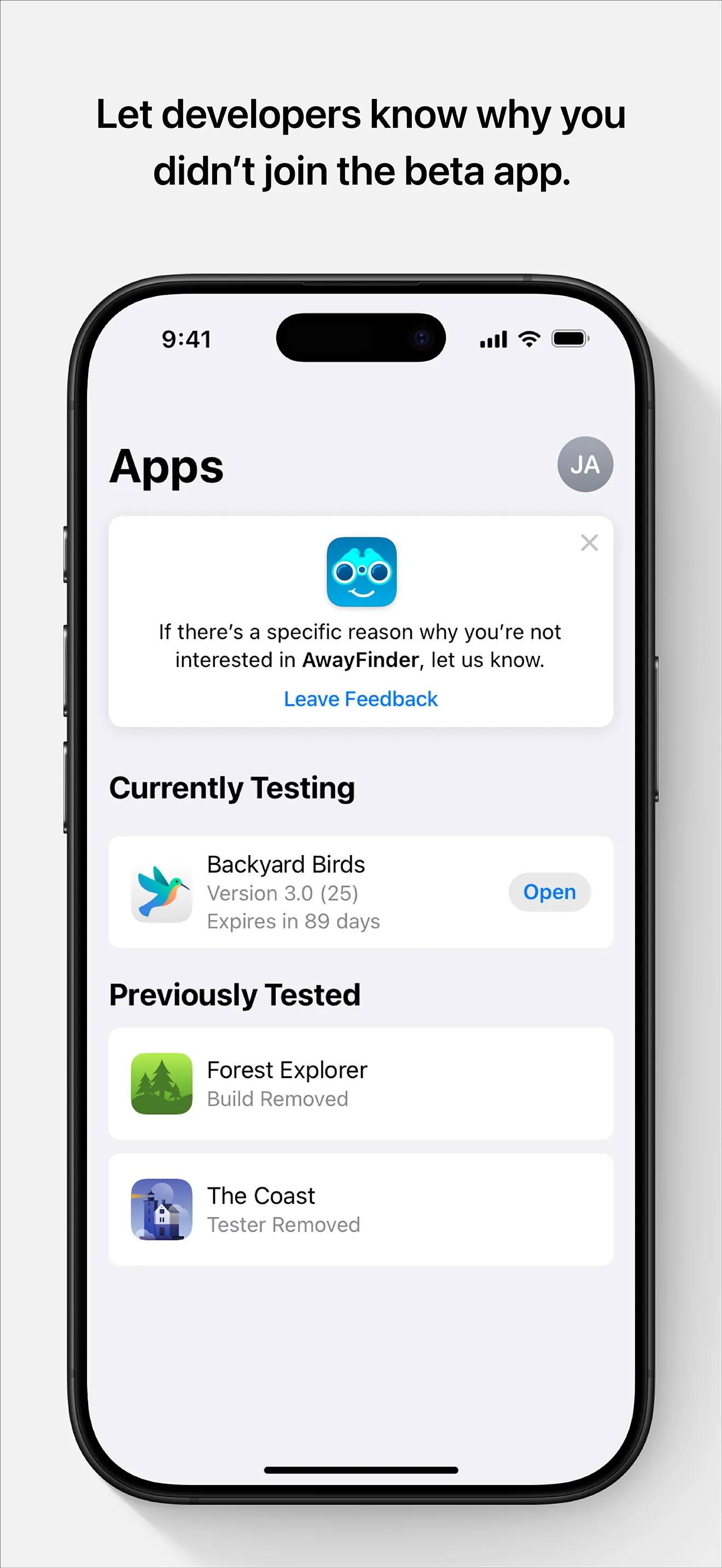TestFlight iphone screenshot 5