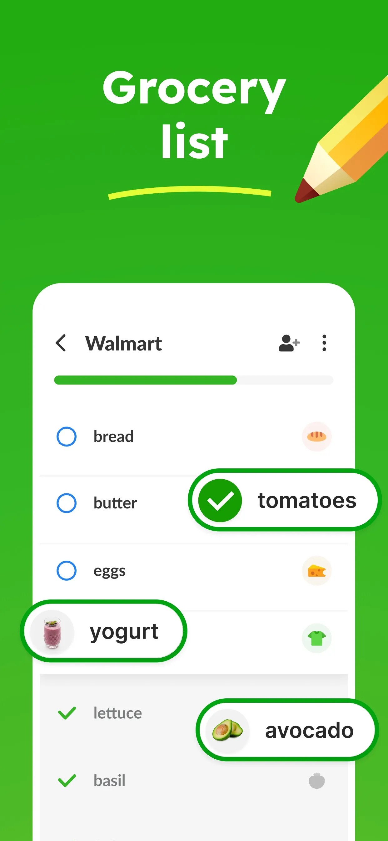 Shared Grocery List - Listonic iphone screenshot 2