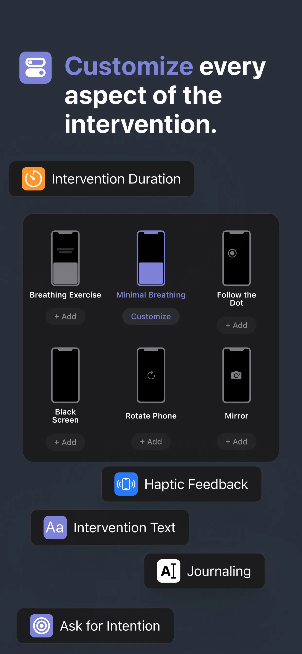 one sec | screen time + focus iphone screenshot 11