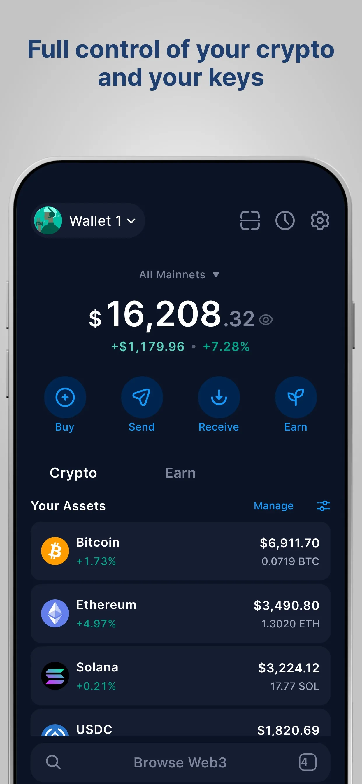 Crypto.com: Onchain Wallet iphone screenshot 2