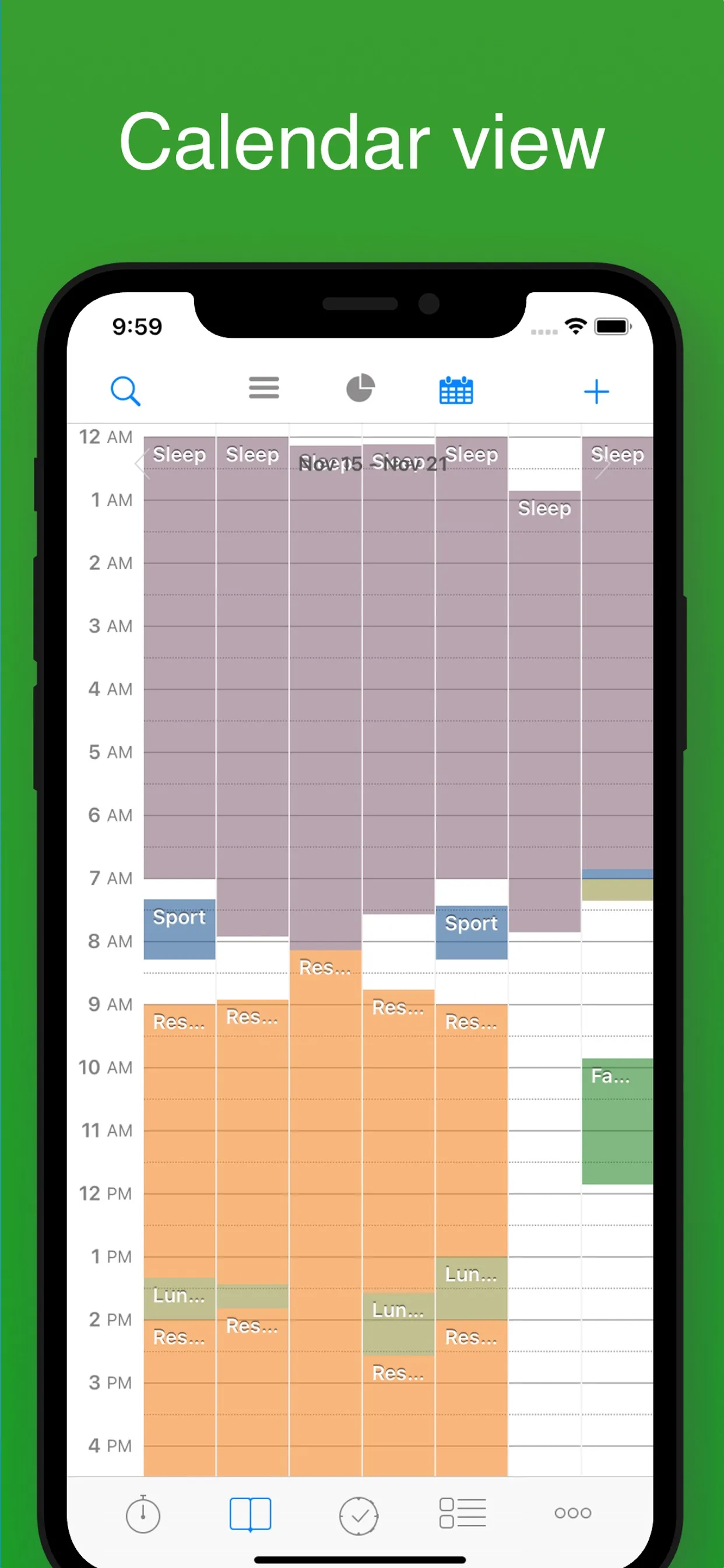 aTimeLogger Time Tracker iphone screenshot 4