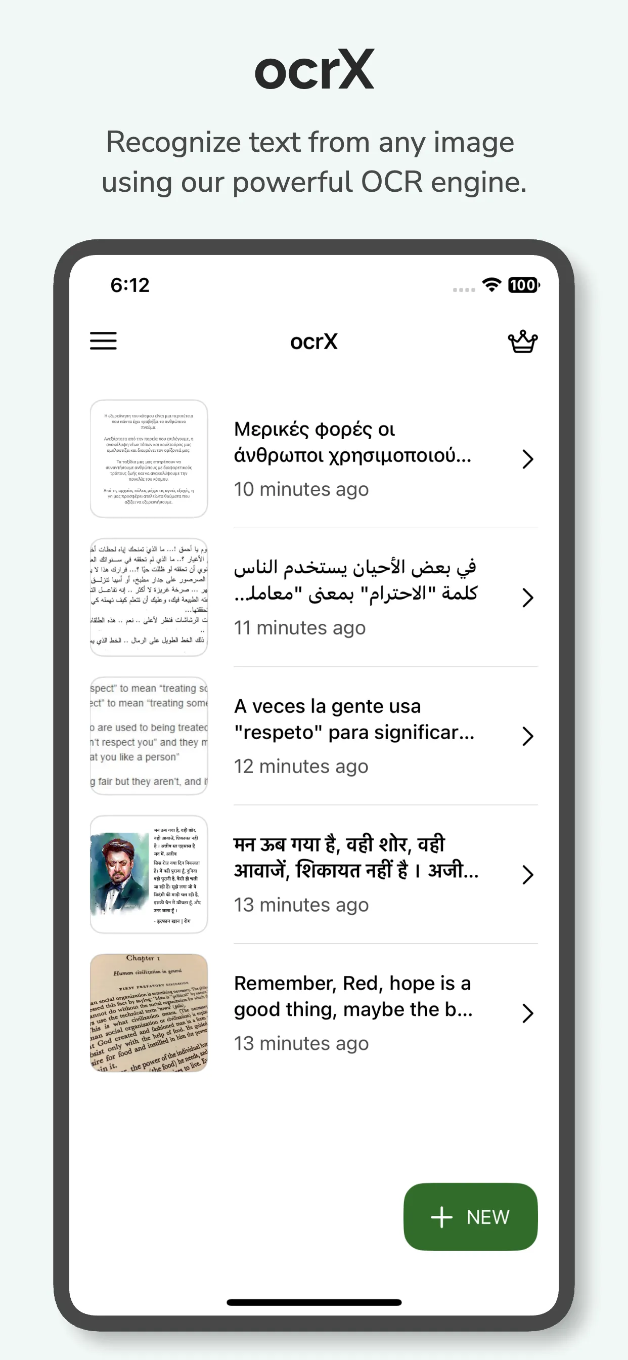 Image to-Text - OCR Scanner iphone screenshot 1