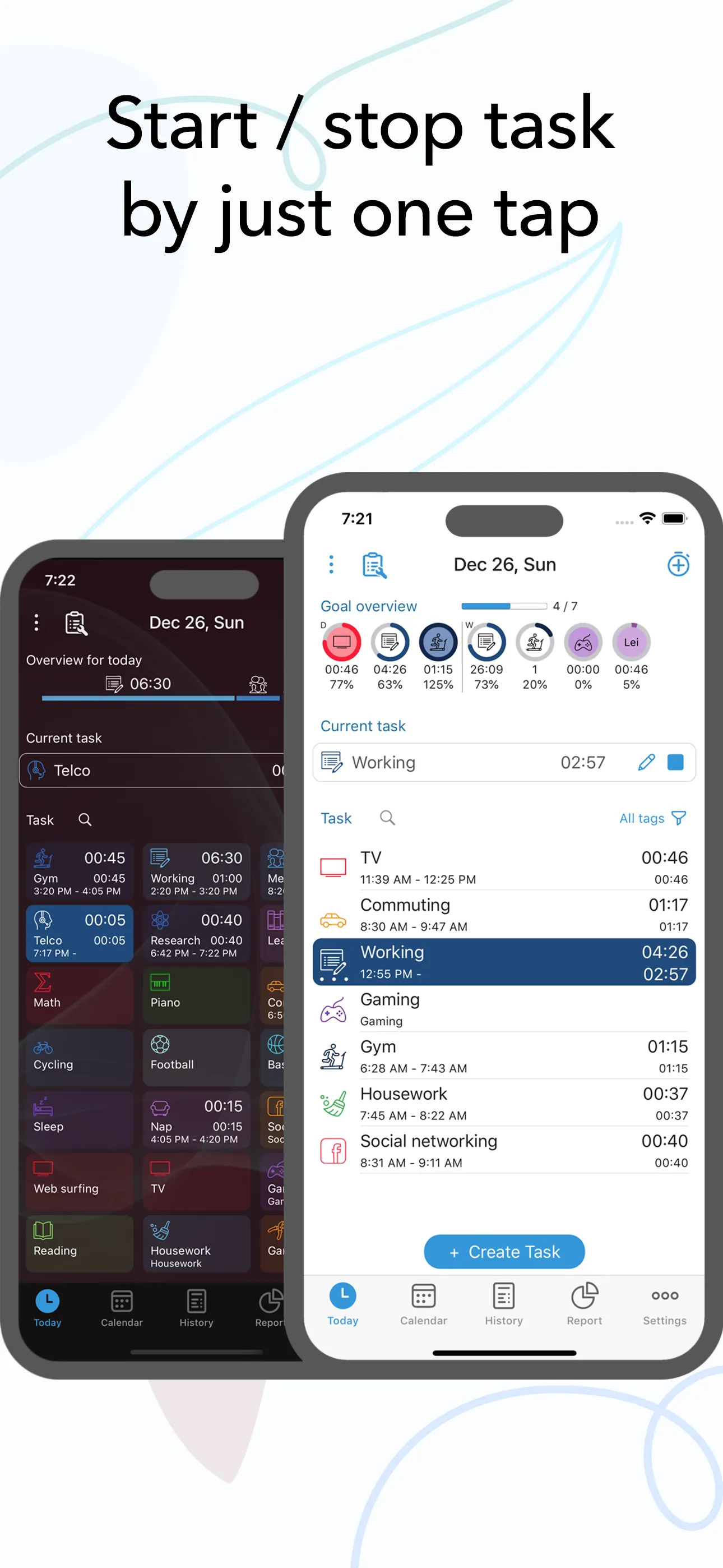 ATracker Time Tracker iphone screenshot 1