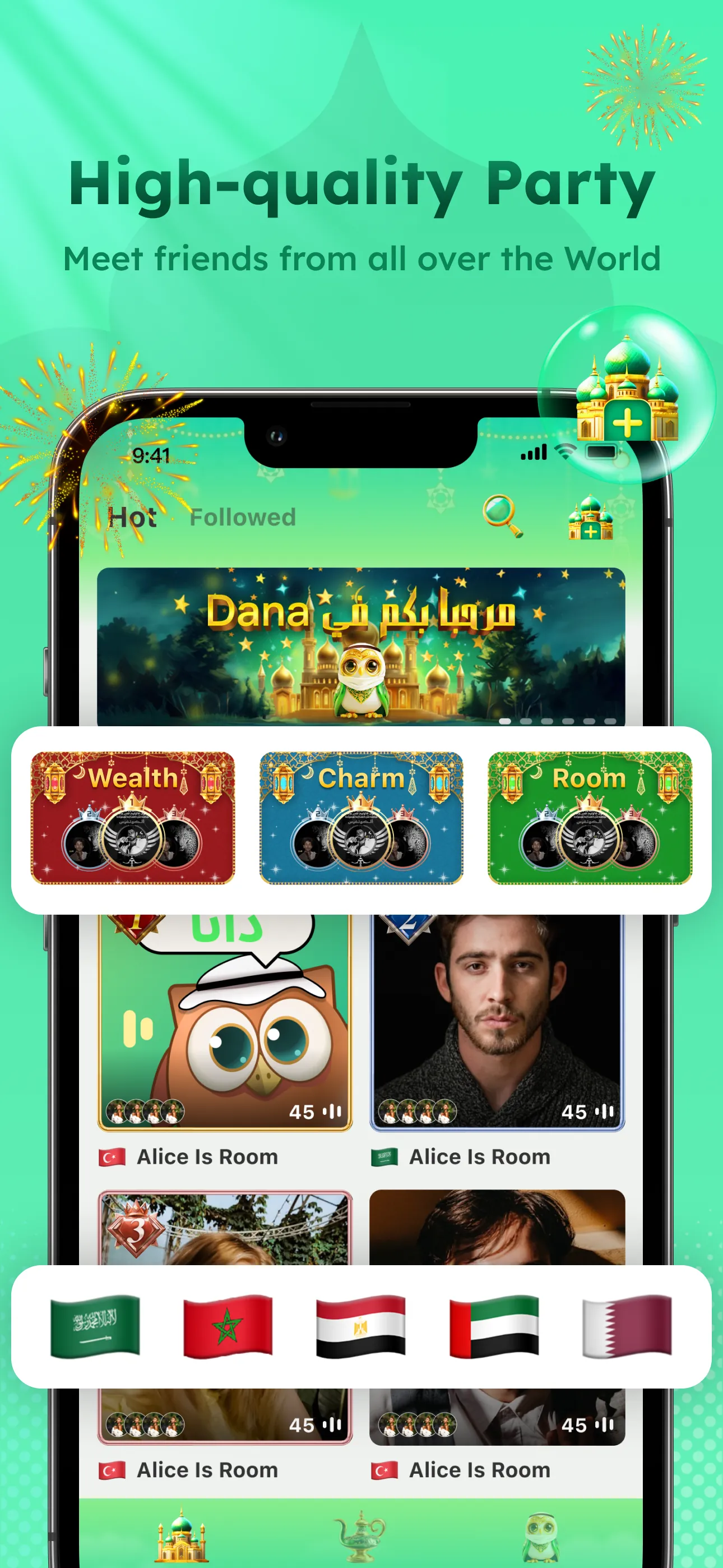 Dana-Group Voice Chat Rooms iphone screenshot 1