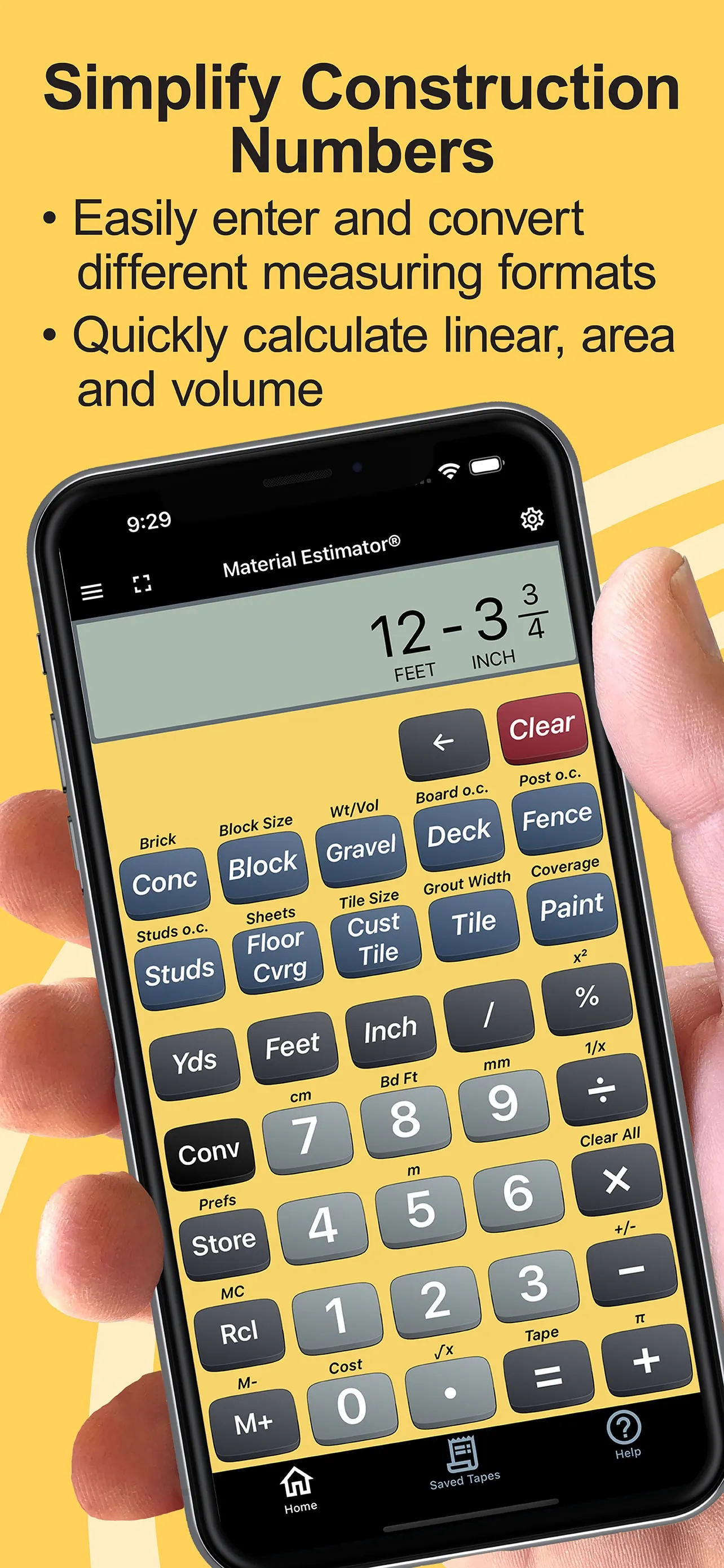 Material Estimator Calculator iphone screenshot 3