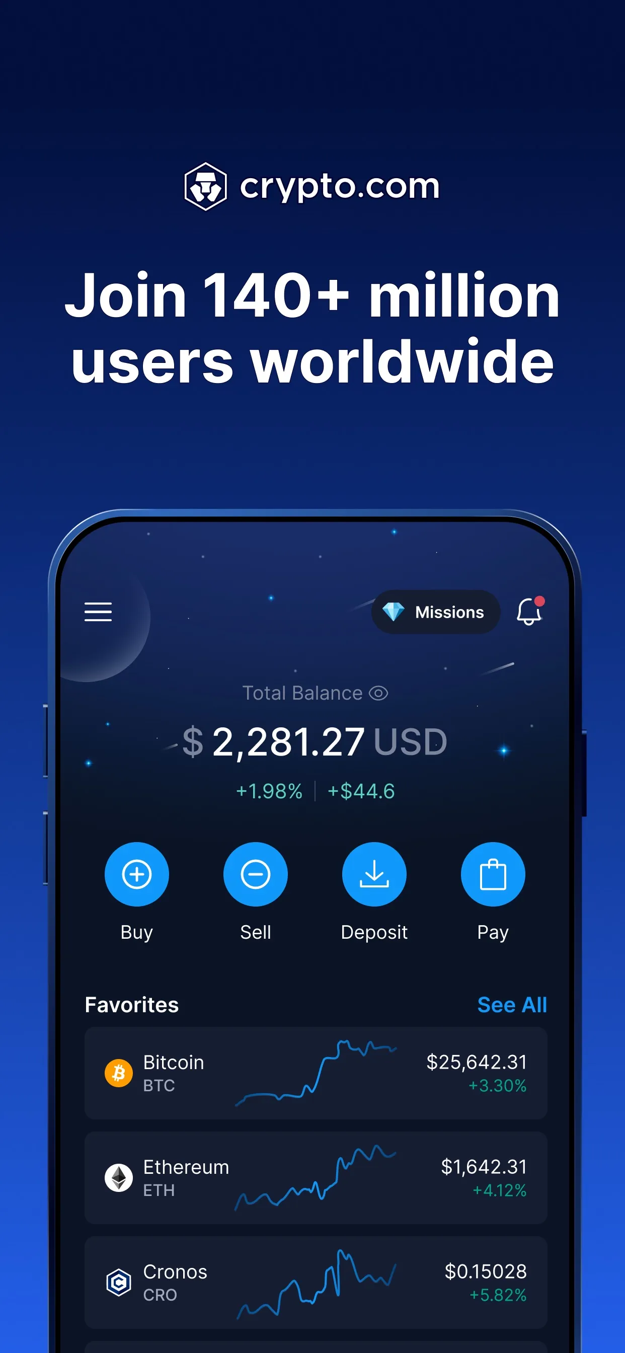 Crypto.com - Buy BTC, CRO, XRP iphone screenshot 1