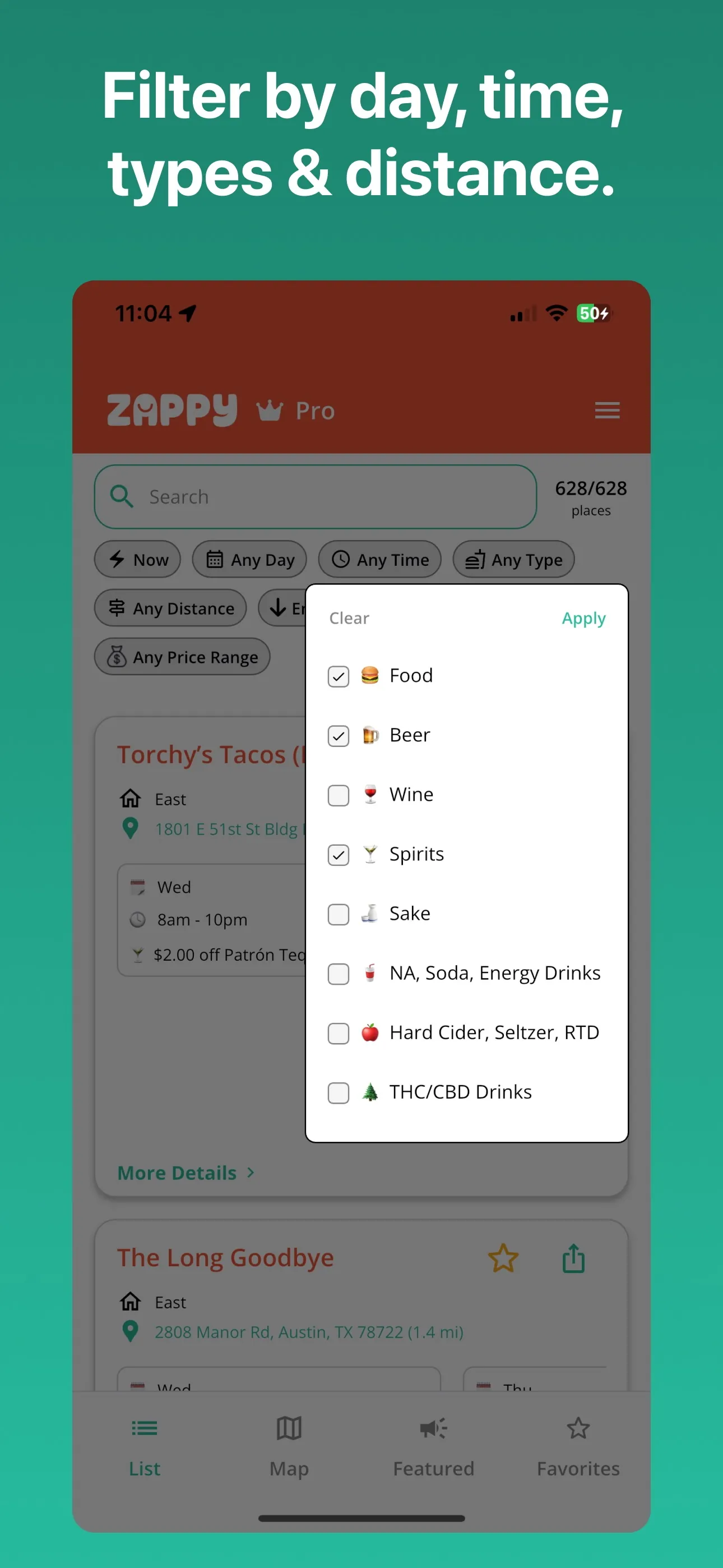 Zappy: Happy Hour Finder iphone screenshot 3