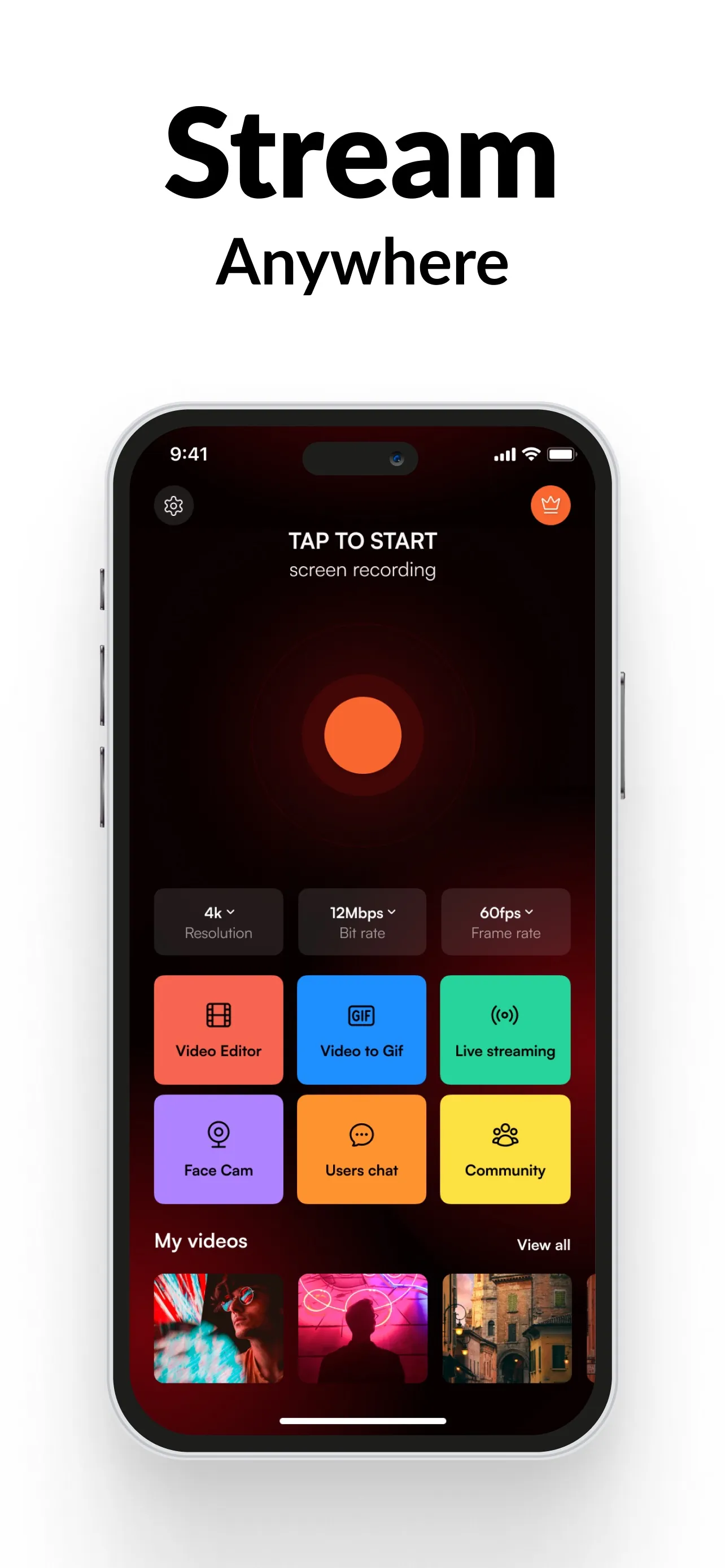 Screen Recorder® Video & Voice iphone screenshot 5