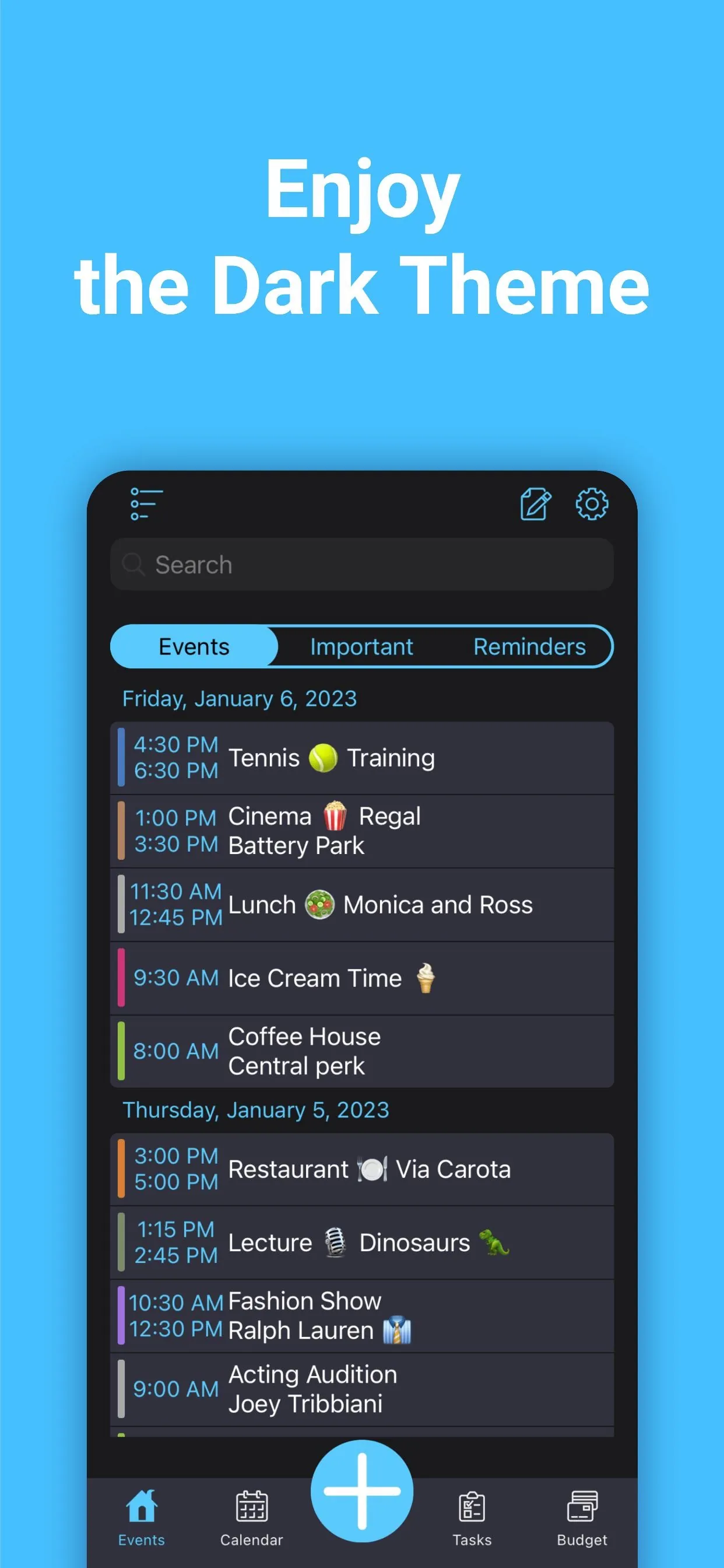 Weekly schedule: plan your day iphone screenshot 6