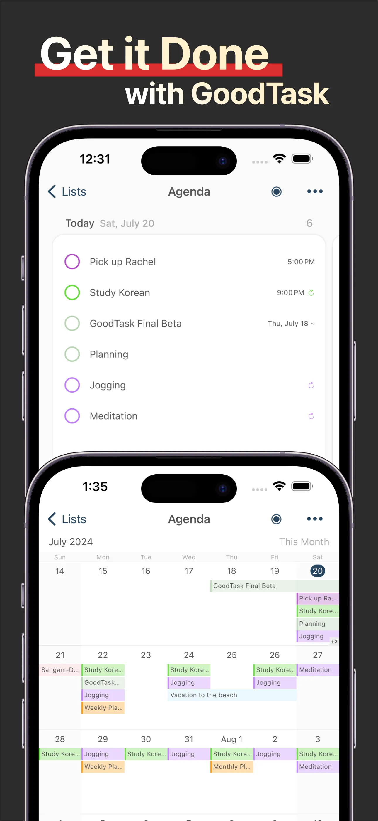 GoodTask - To Do List, Tasks iphone screenshot 2