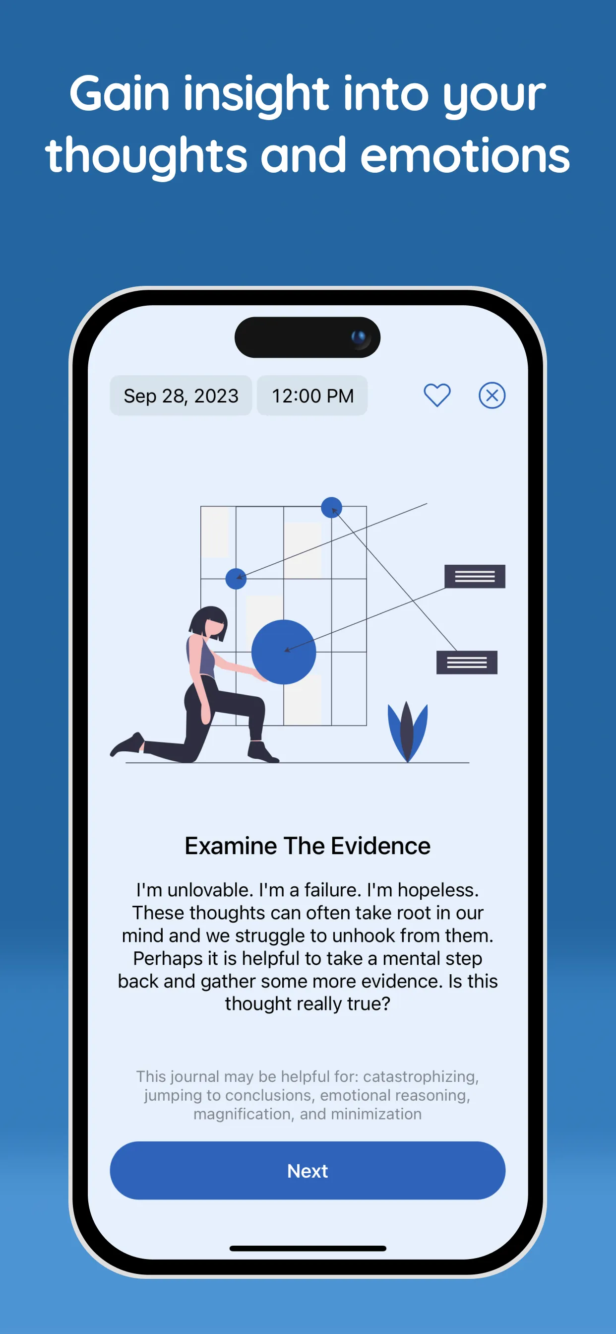 Clarity: CBT Self Help Journal iphone screenshot 5