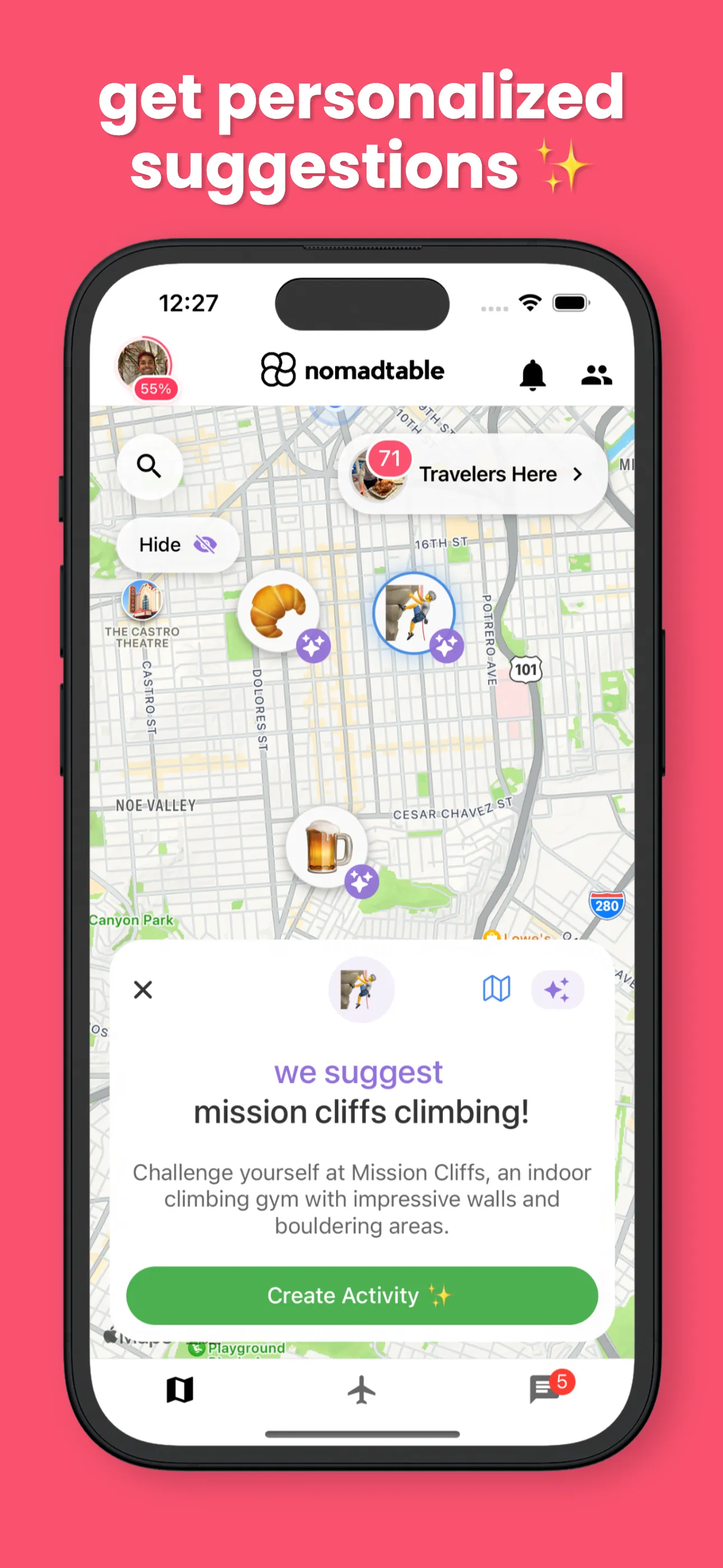 Nomadtable: Solo Travel App iphone screenshot 9