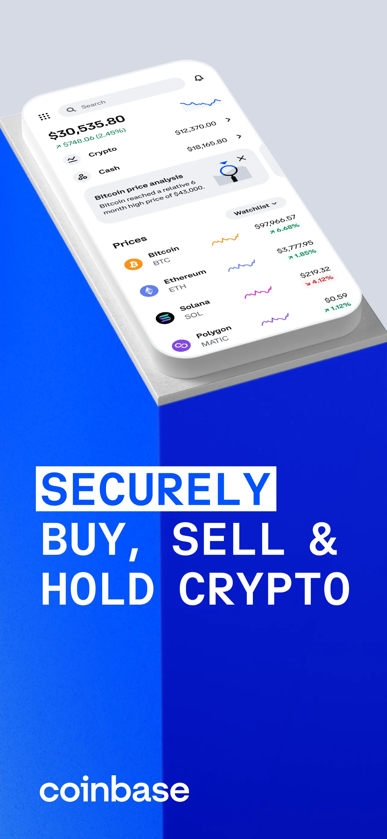 Coinbase: Buy BTC, ETH, SOL iphone screenshot 1