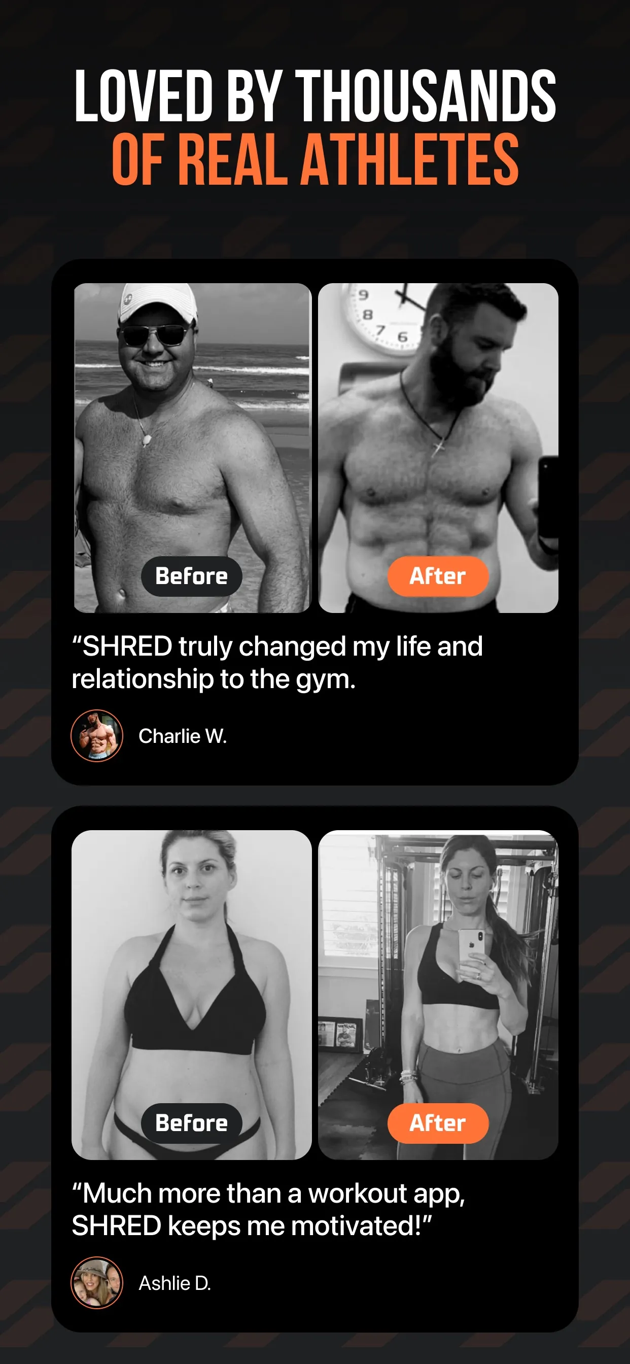 SHRED: Gym & Home Workouts iphone screenshot 7