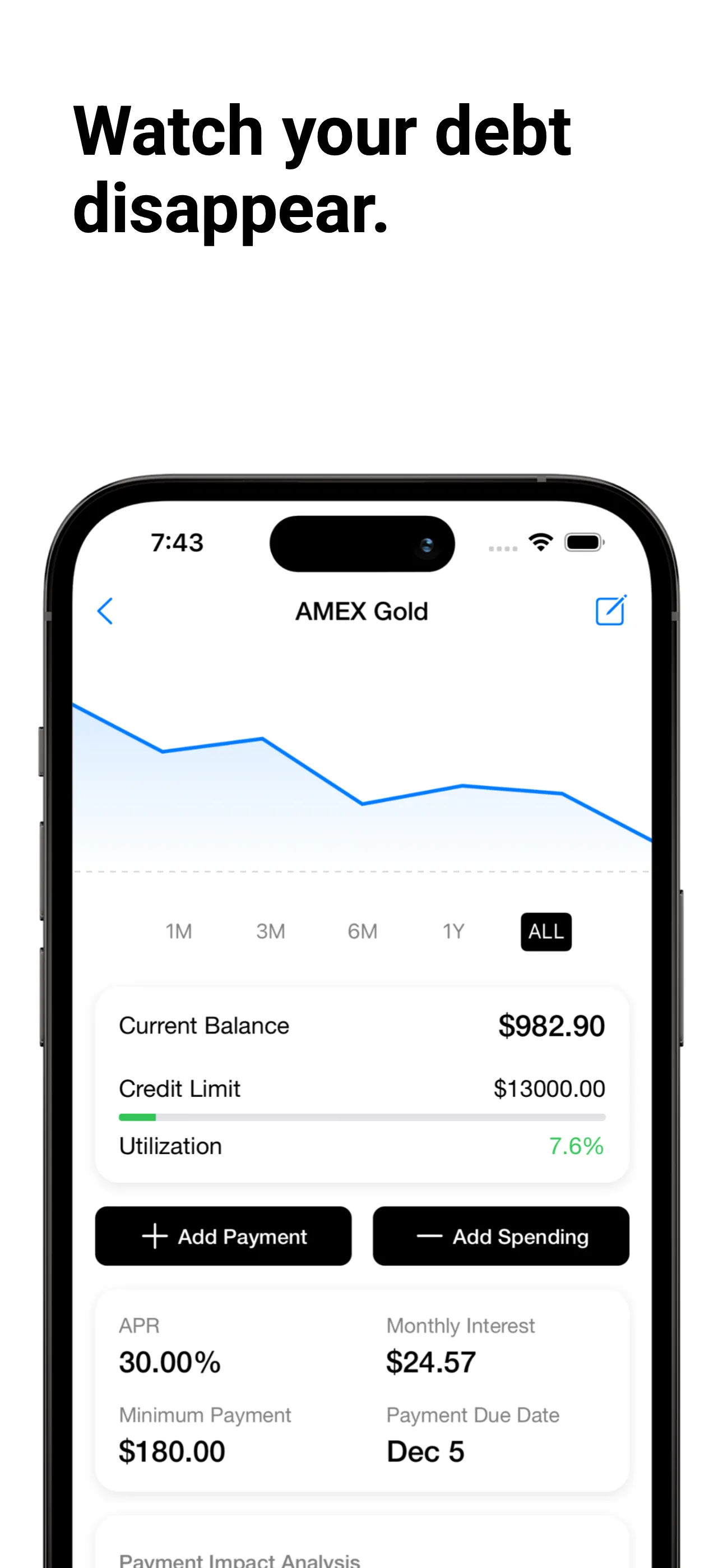 PayAway: Debt Payoff Planner iphone screenshot 3