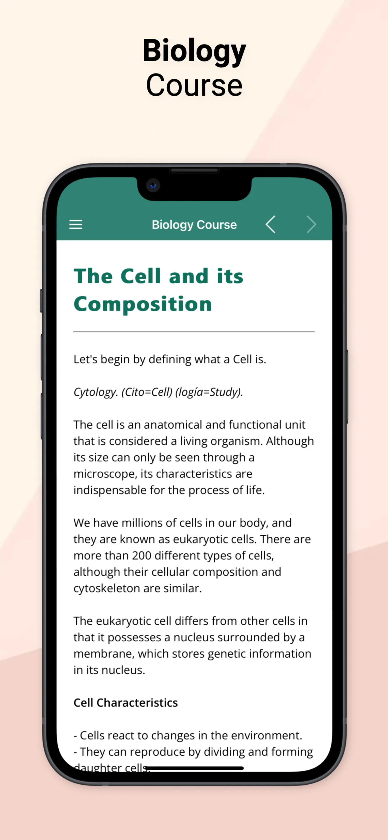 Biology Dictionary & Course iphone screenshot 3