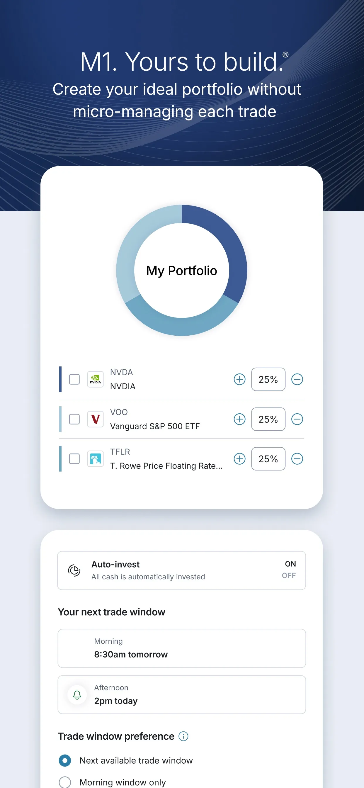 M1: Invest & Bank Smarter iphone screenshot 4