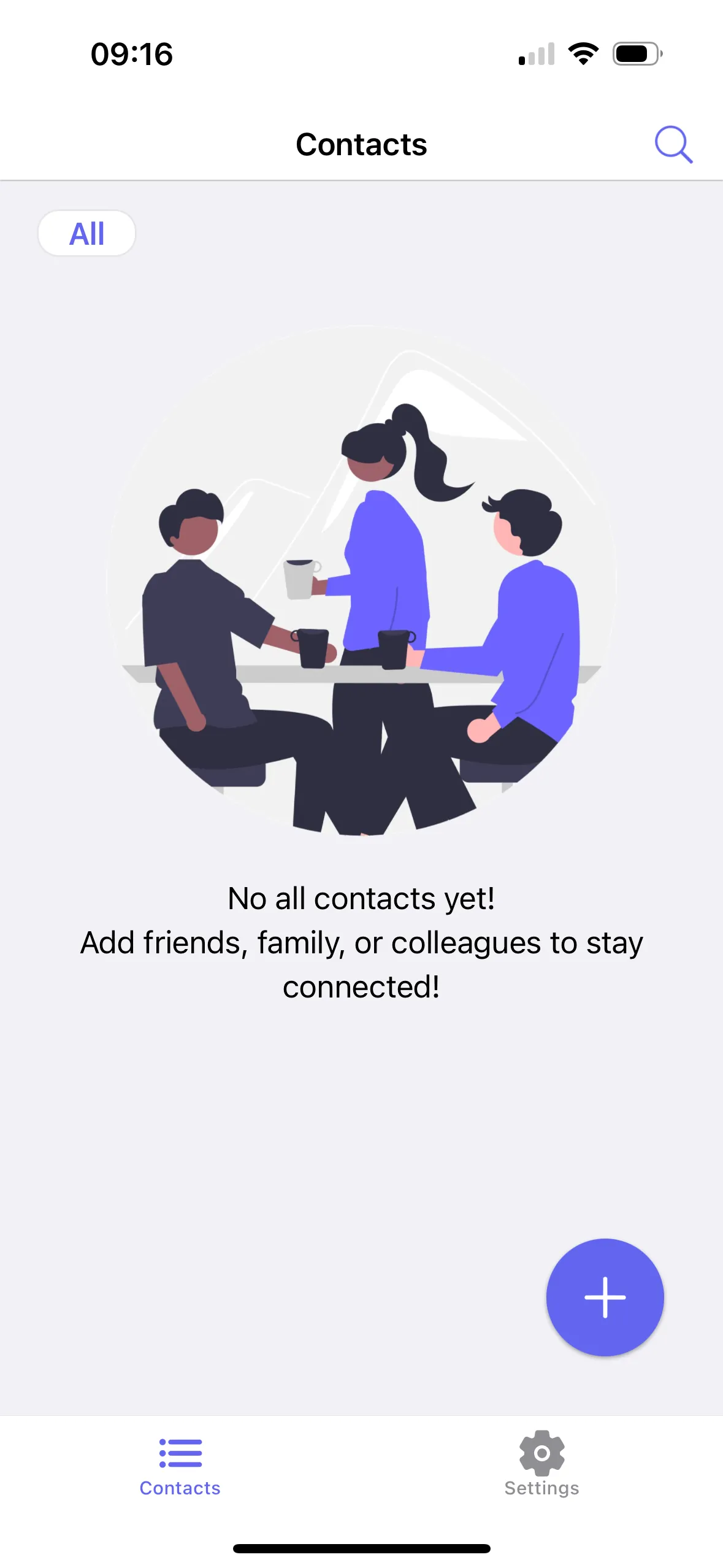 Ping: Contact Reminder iphone screenshot 1